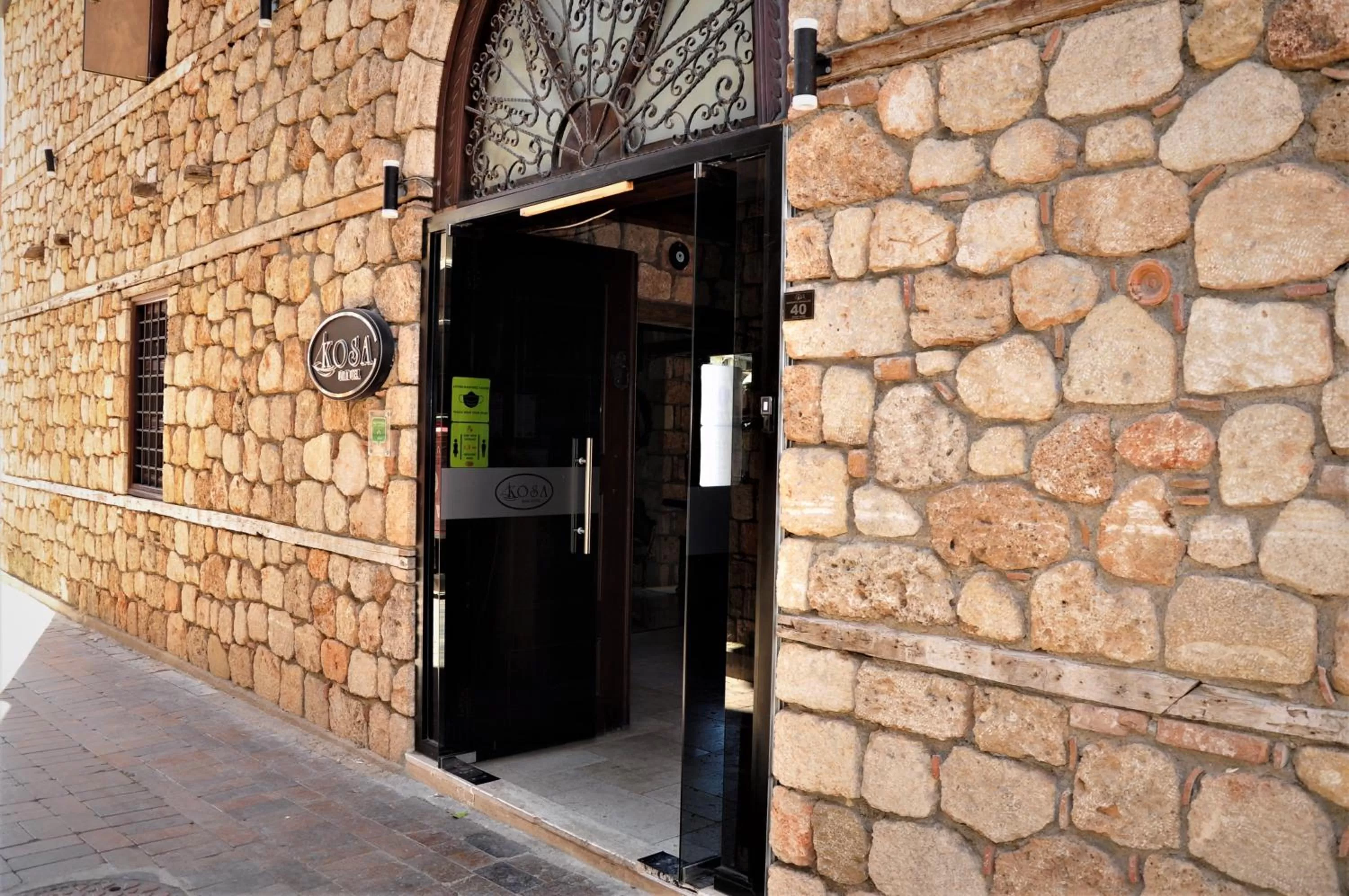 Facade/entrance in Kosa boutique hotel