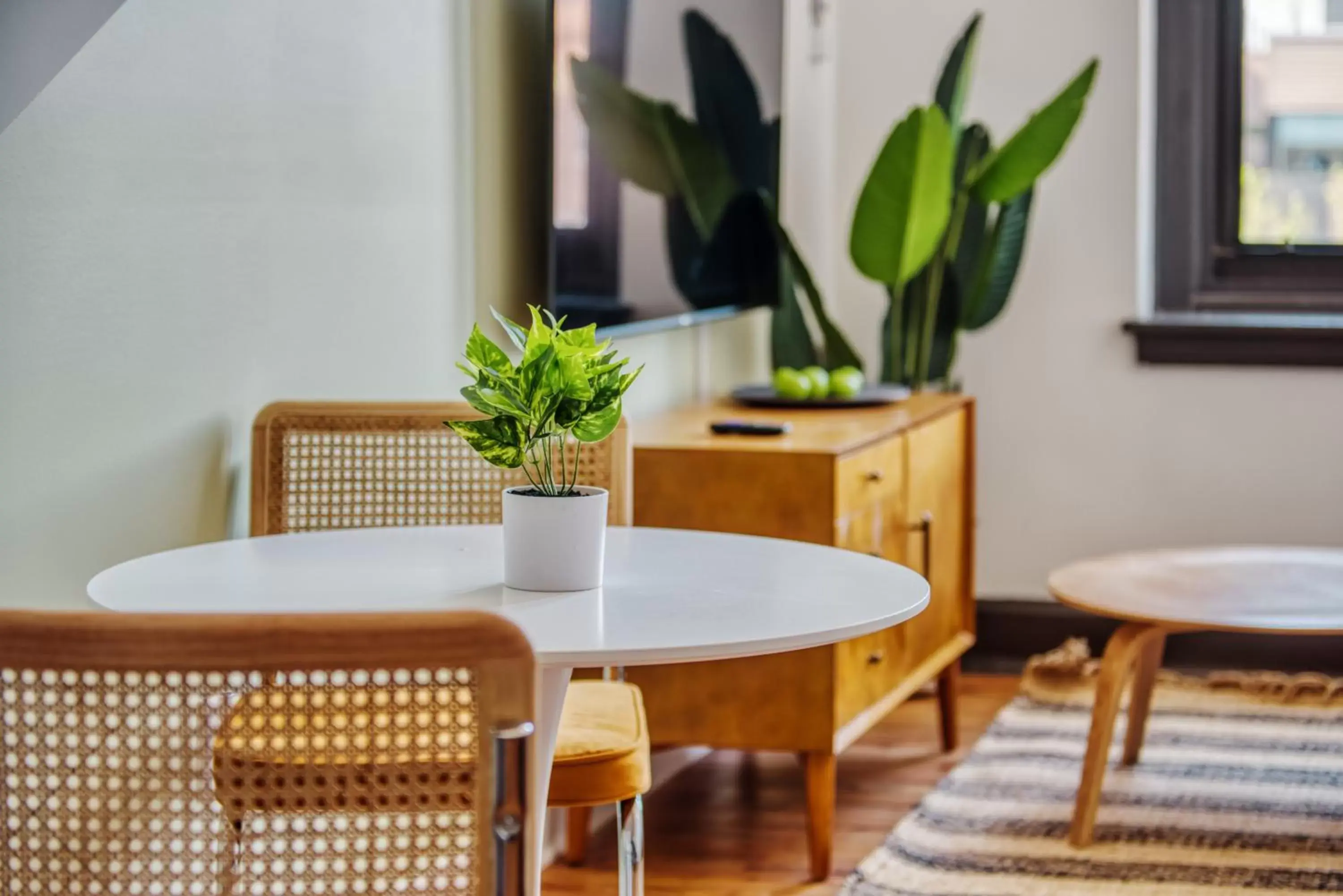 Living room, Dining Area in Sosuite at West Lofts - West Philadelphia