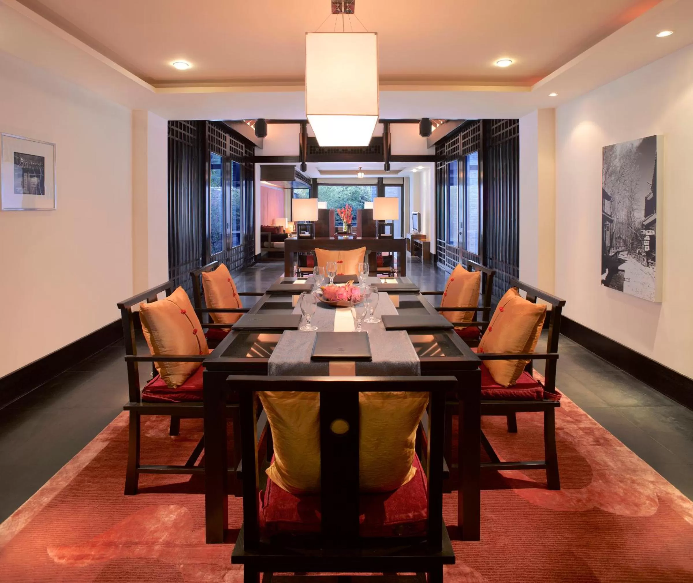 Dining area in Banyan Tree Lijiang