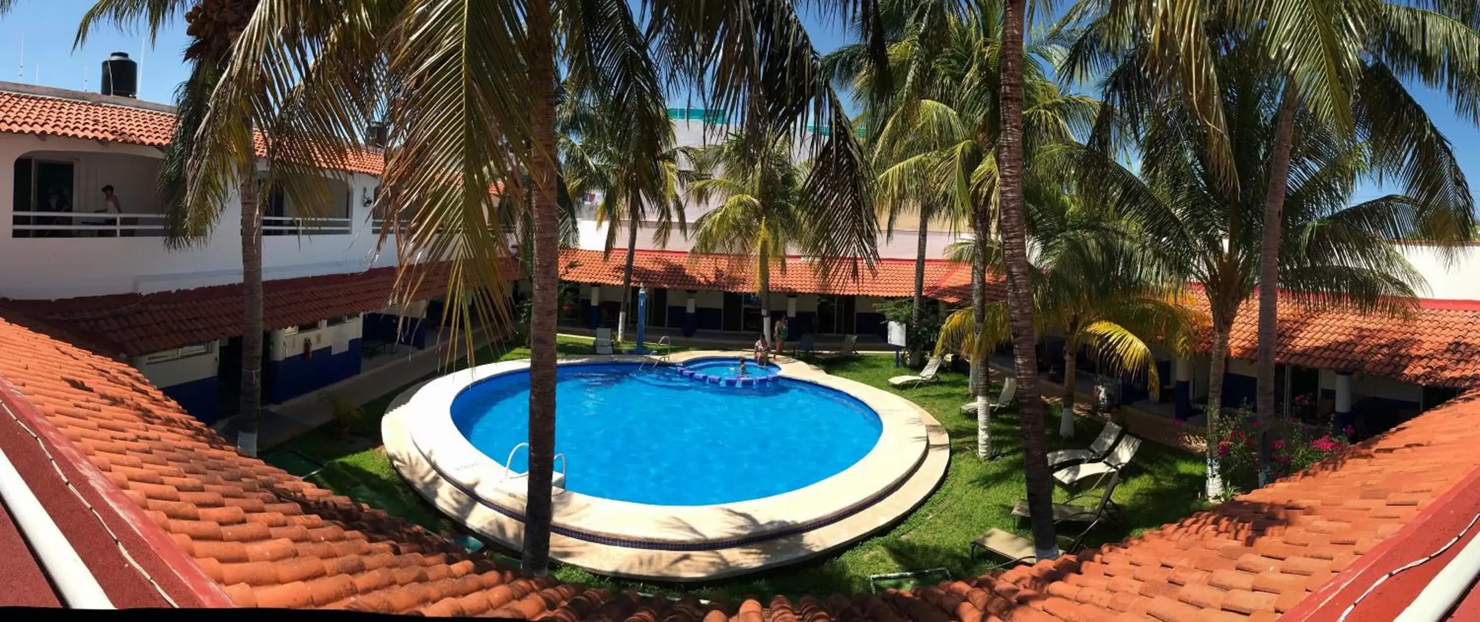 Pool View in Hotel Plaza Almendros