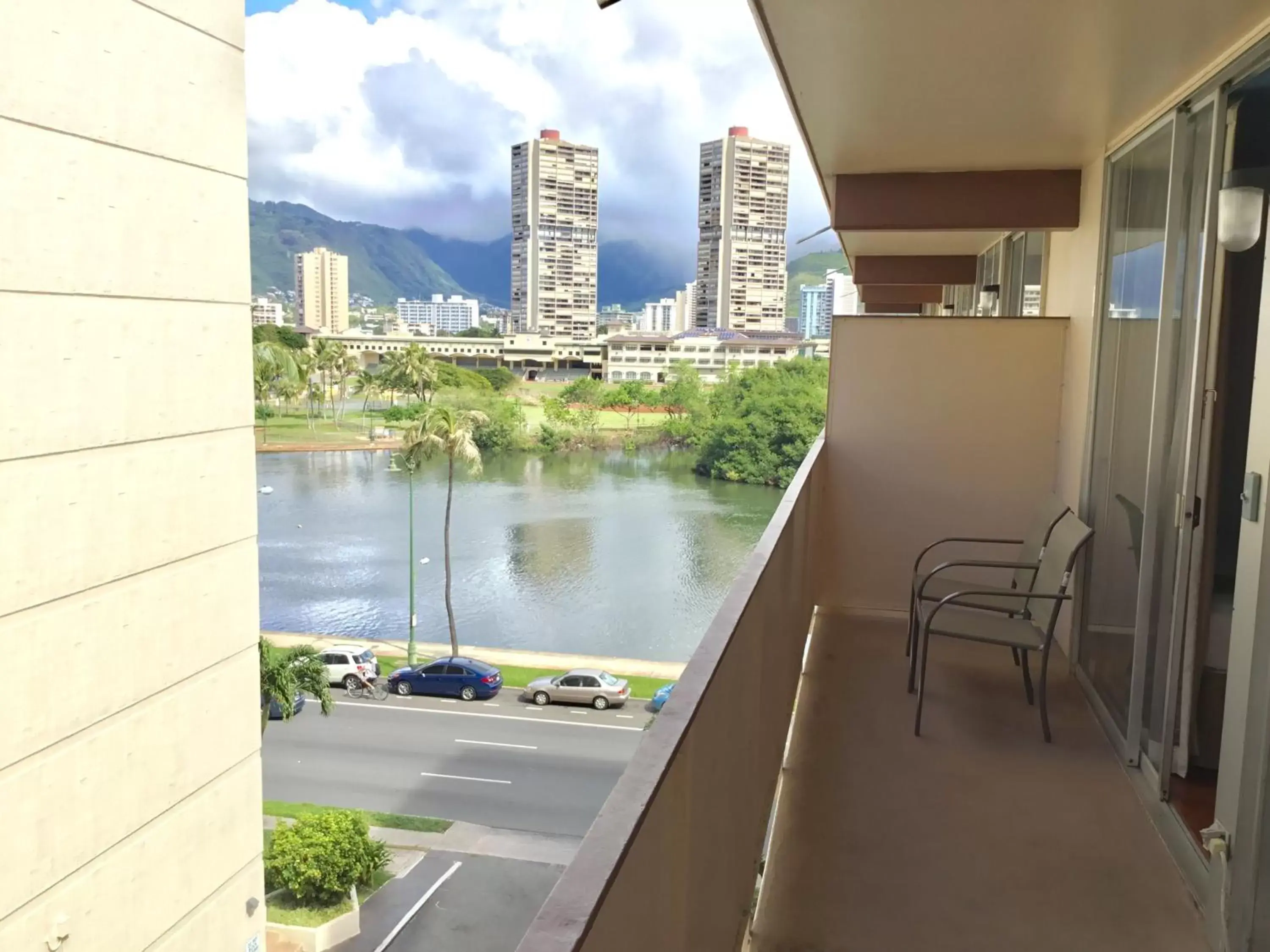 River view, Balcony/Terrace in Holiday Surf Hotel (with full kitchen)