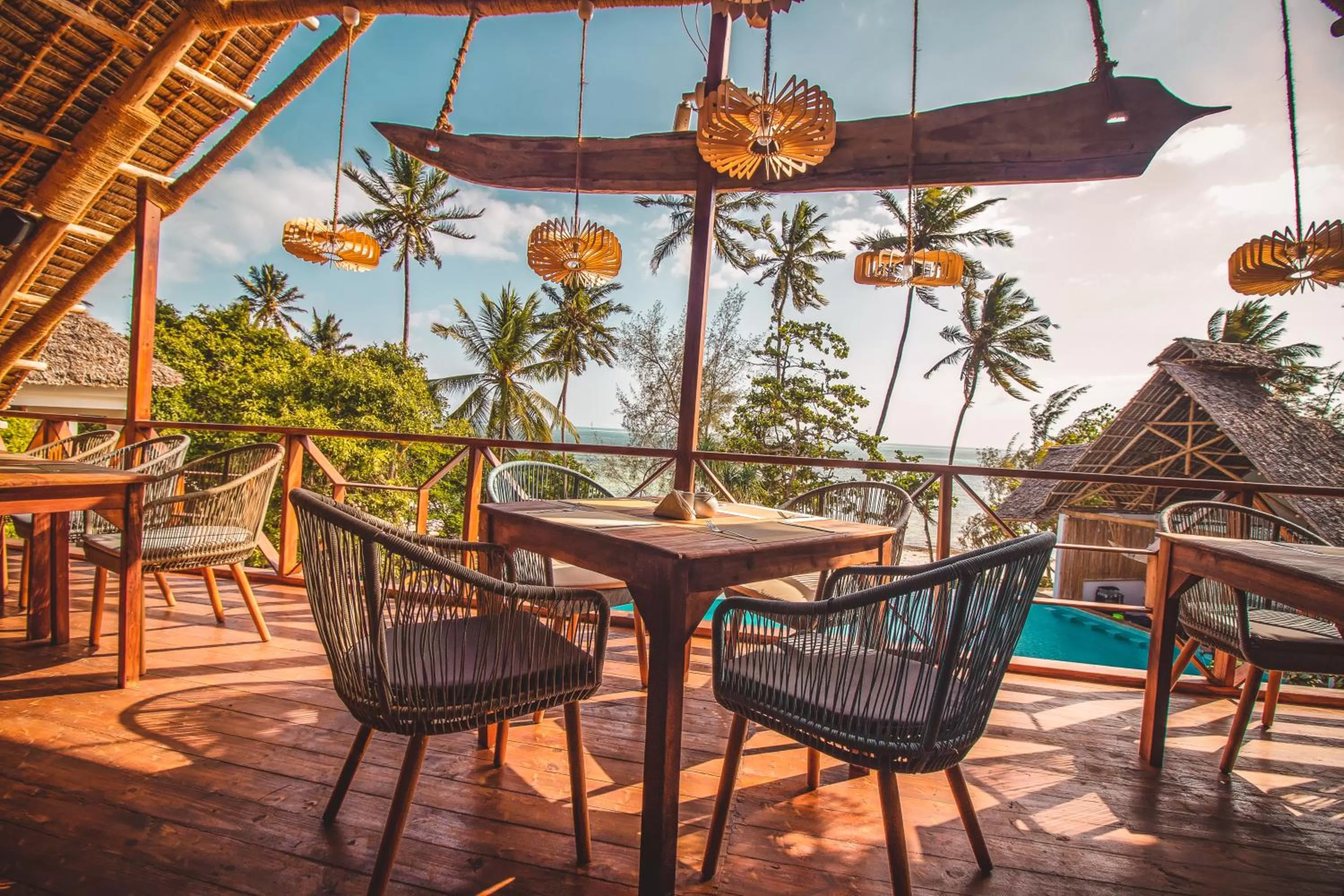 Patio in Zanzibella Hotel & SPA