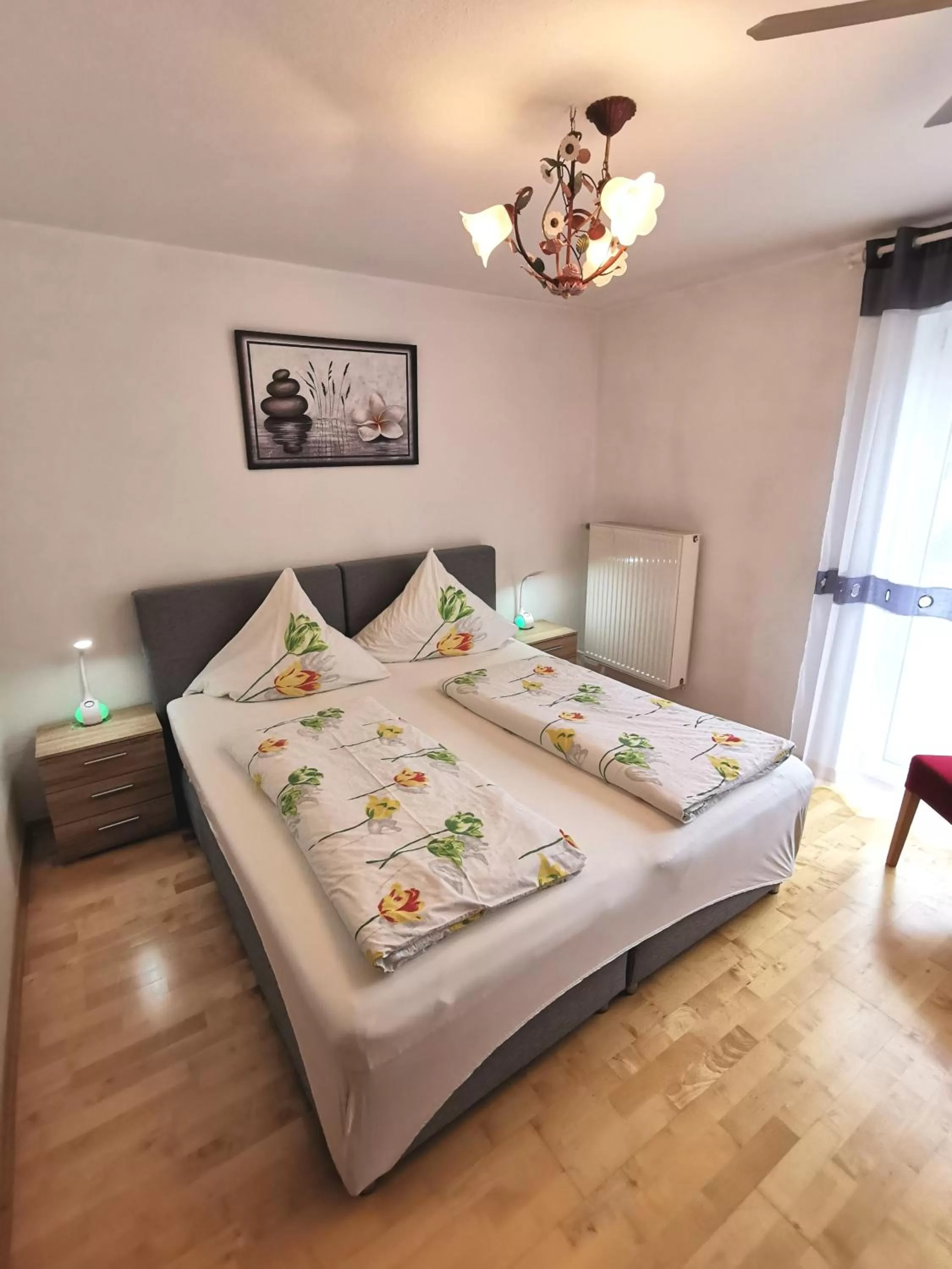 Bed in Pension Mozart