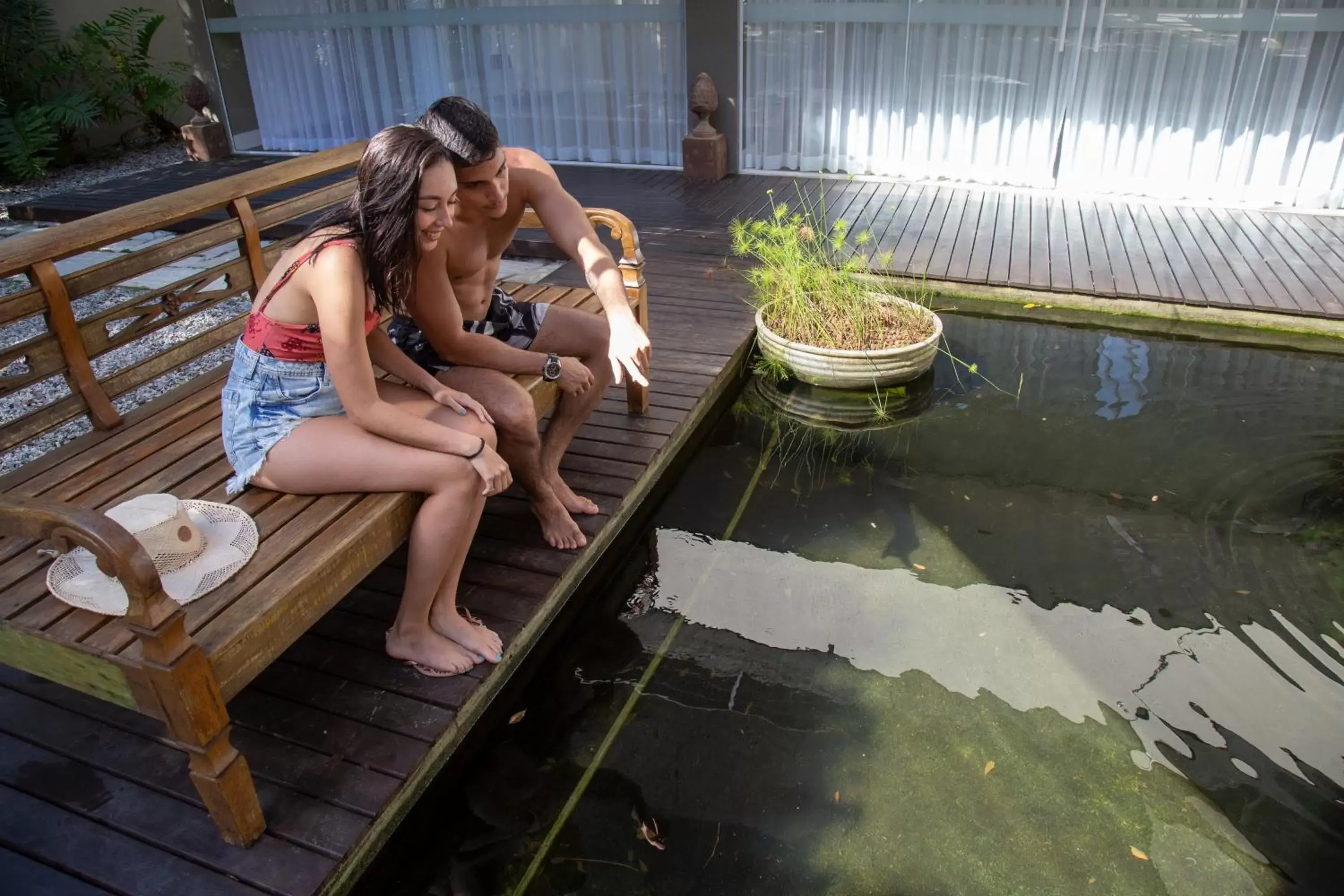 People, Swimming Pool in Pousada Aguas Claras