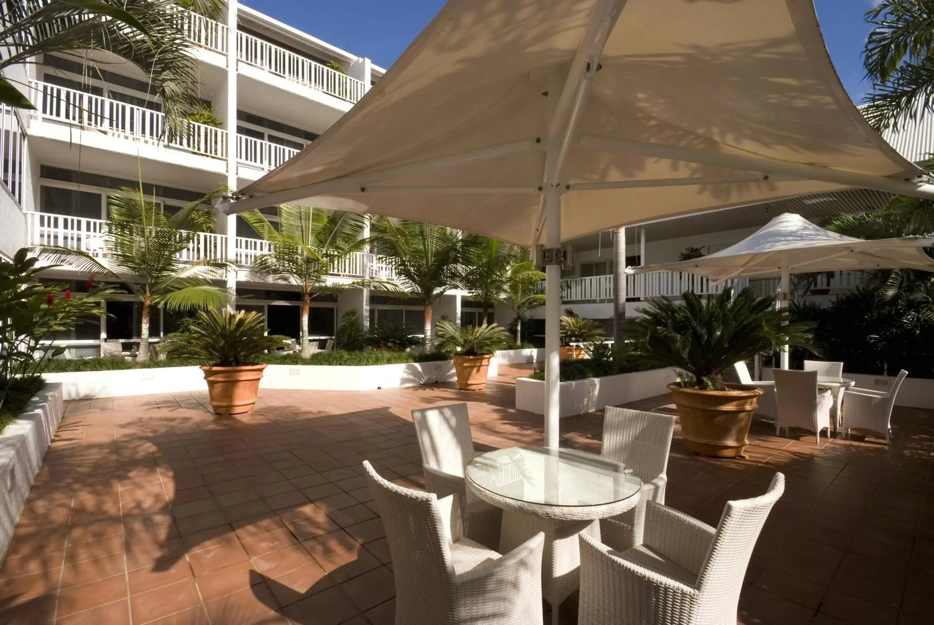 Patio, Restaurant/Places to Eat in Ramada By Wyndham Cairns City Centre