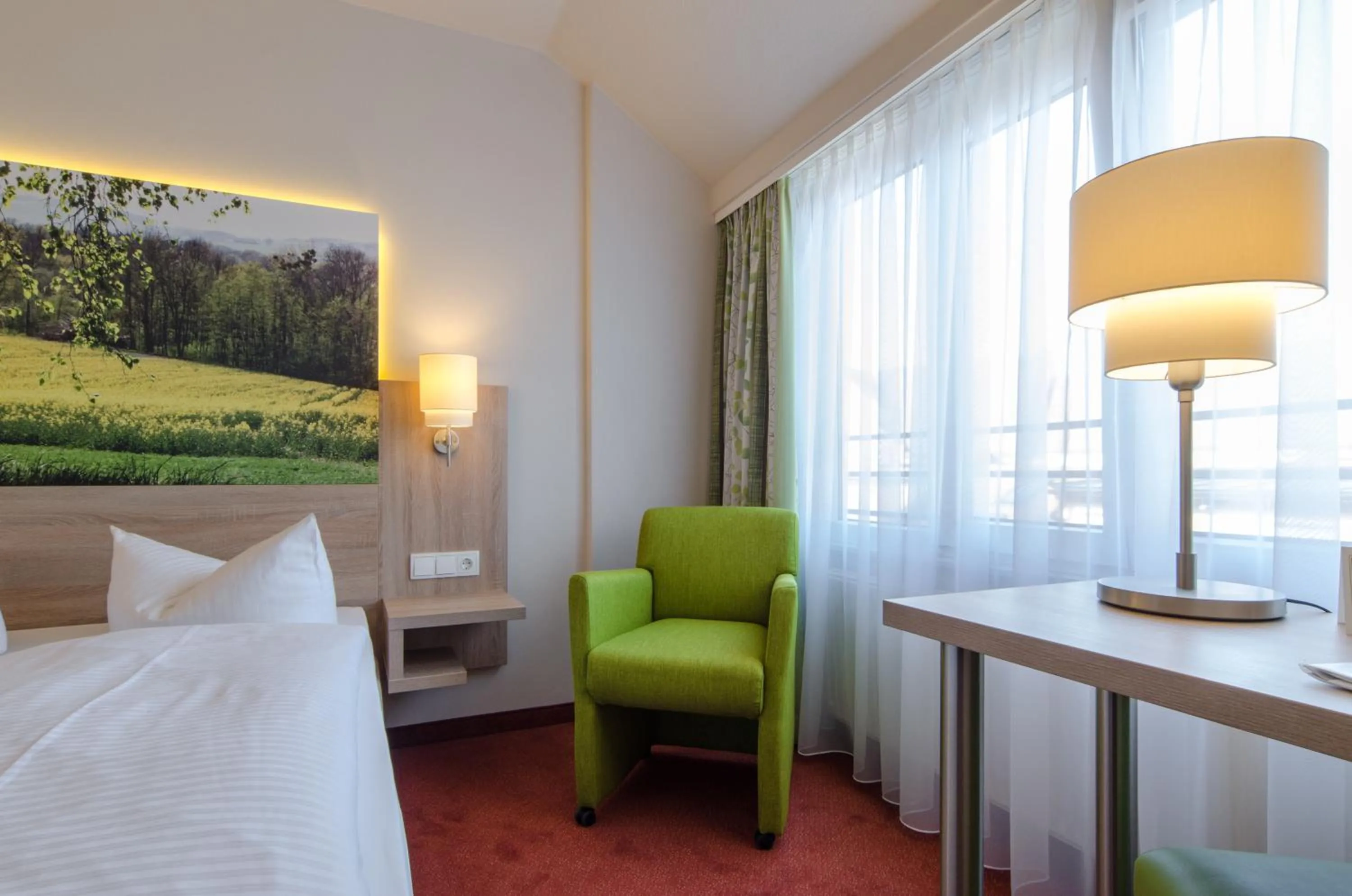 Decorative detail, Bed in Garden Hotel