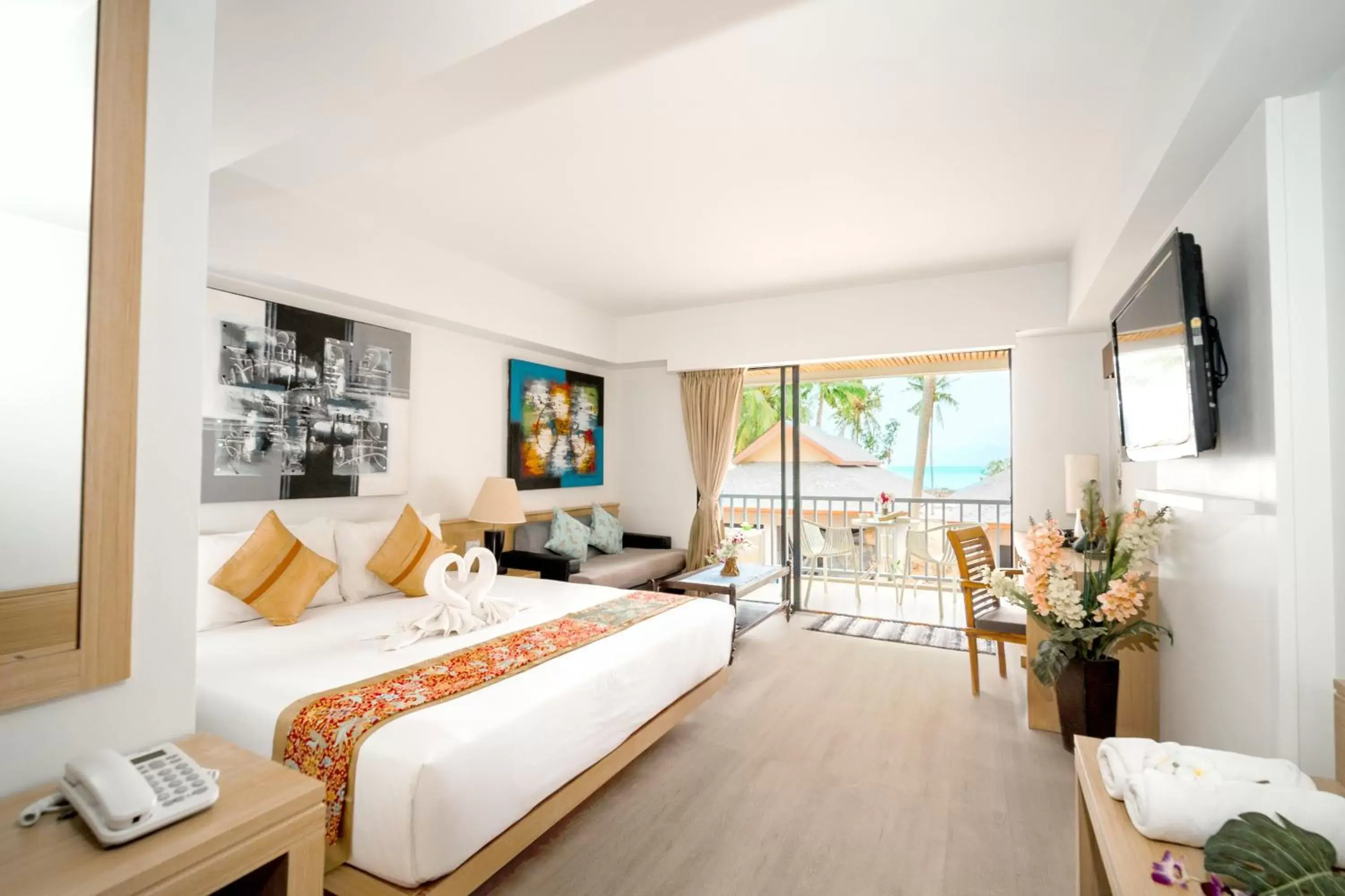 Deluxe Double Room with Sea View in Villa Cha-Cha Krabi Beachfront Resort
