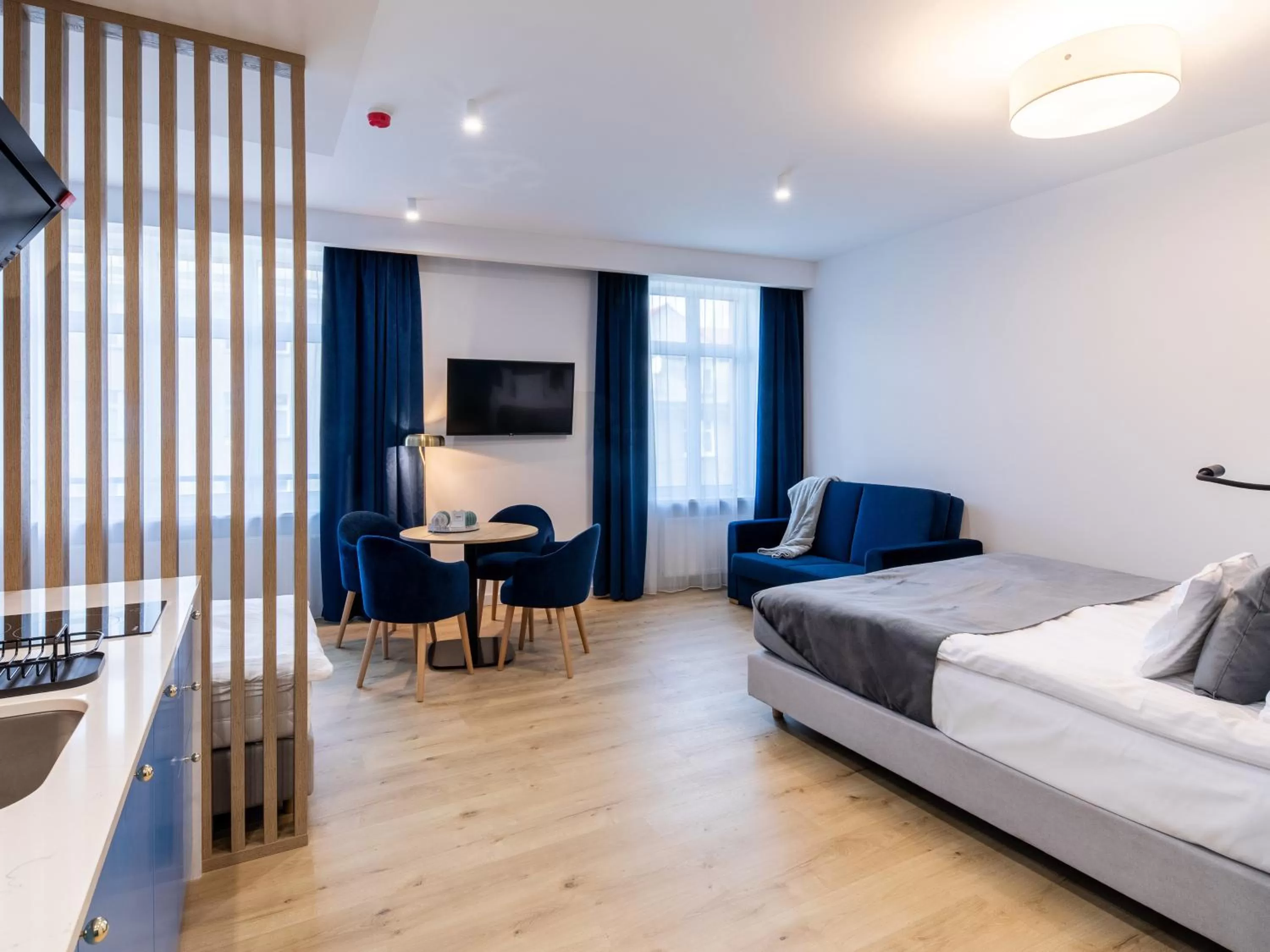 Bed in SQUARE APARTMENTS GDYNIA