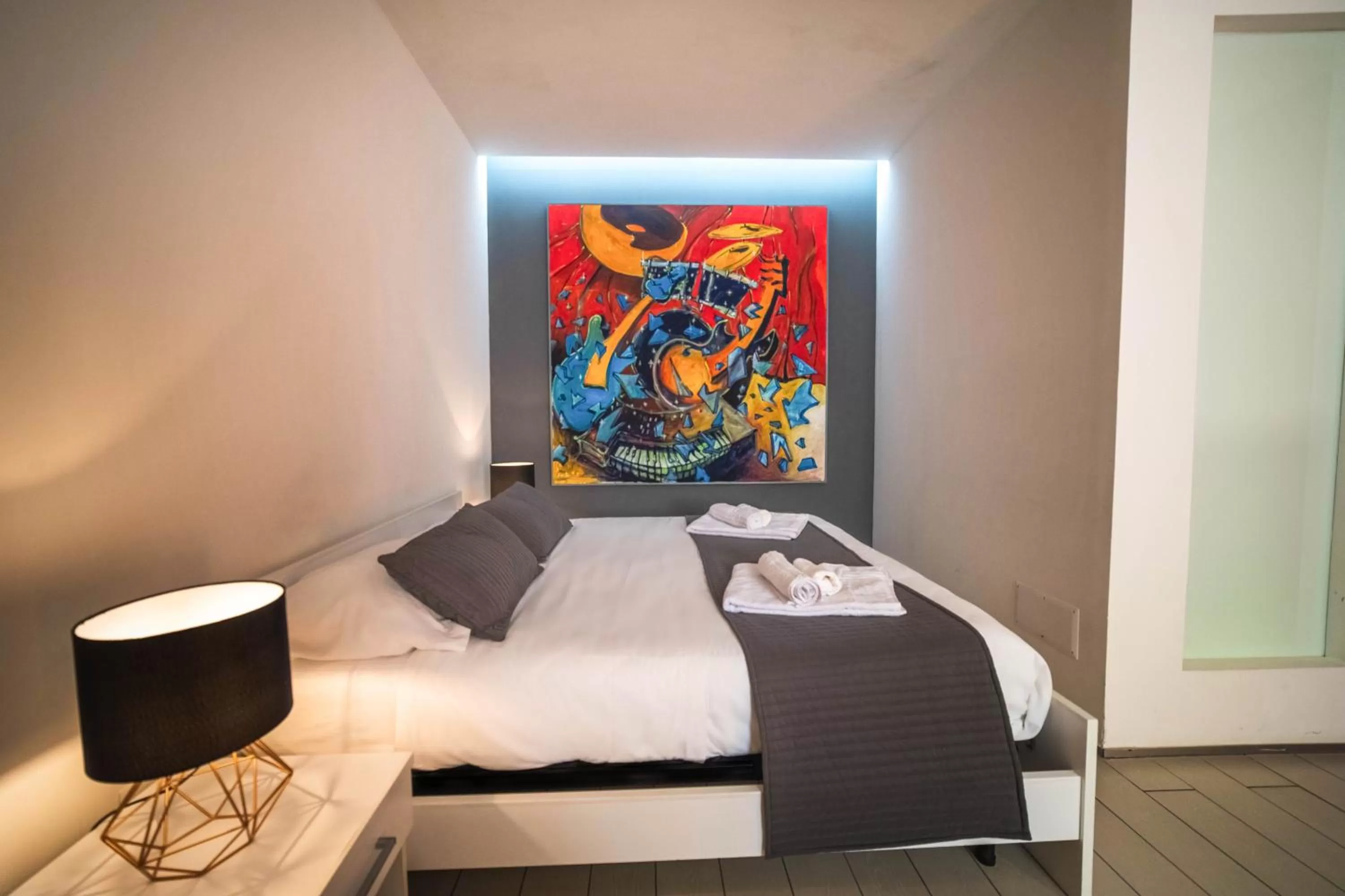 Bed in Villino Erminia - Seaside Art b&b