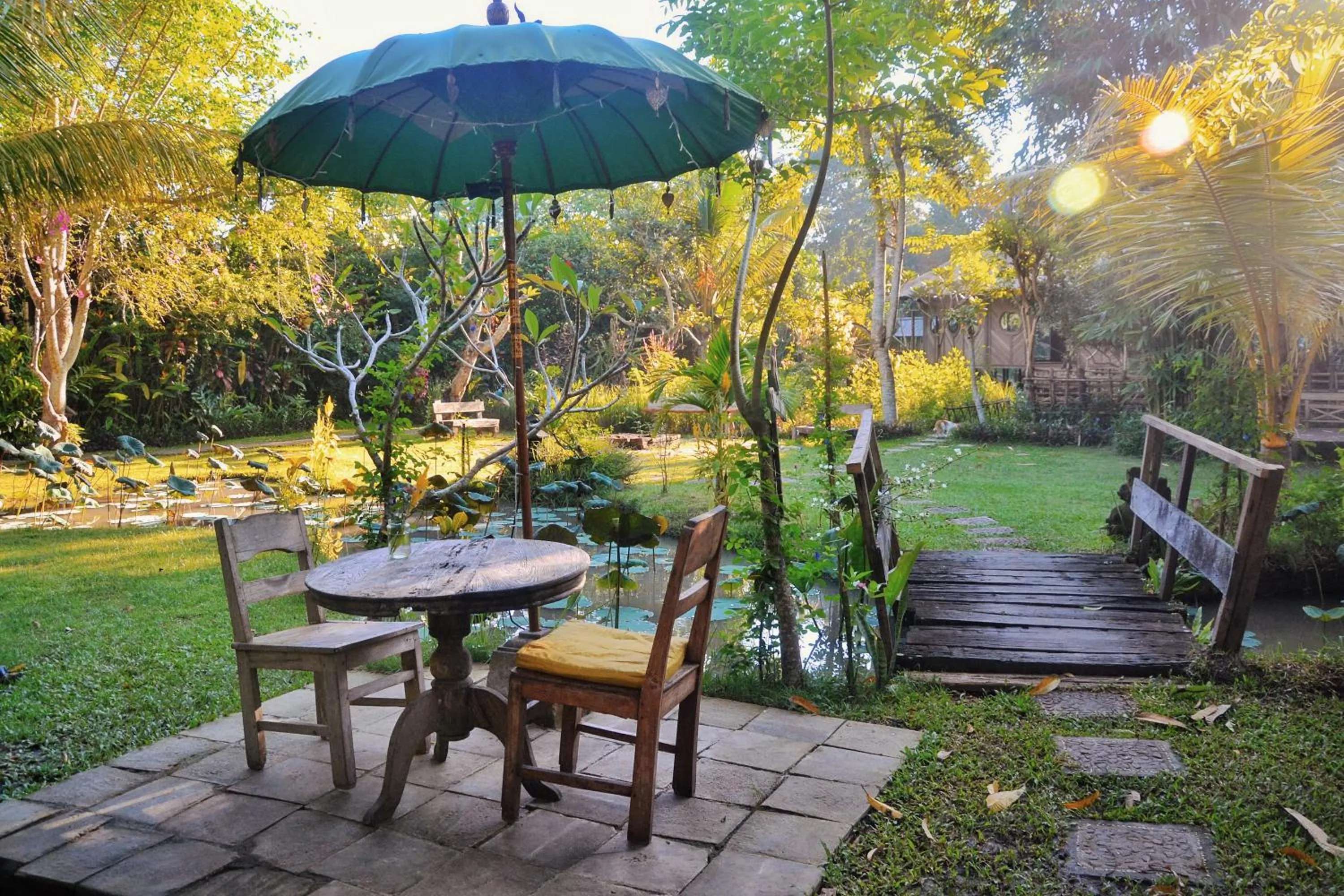 Patio in Swasti Eco Cottages