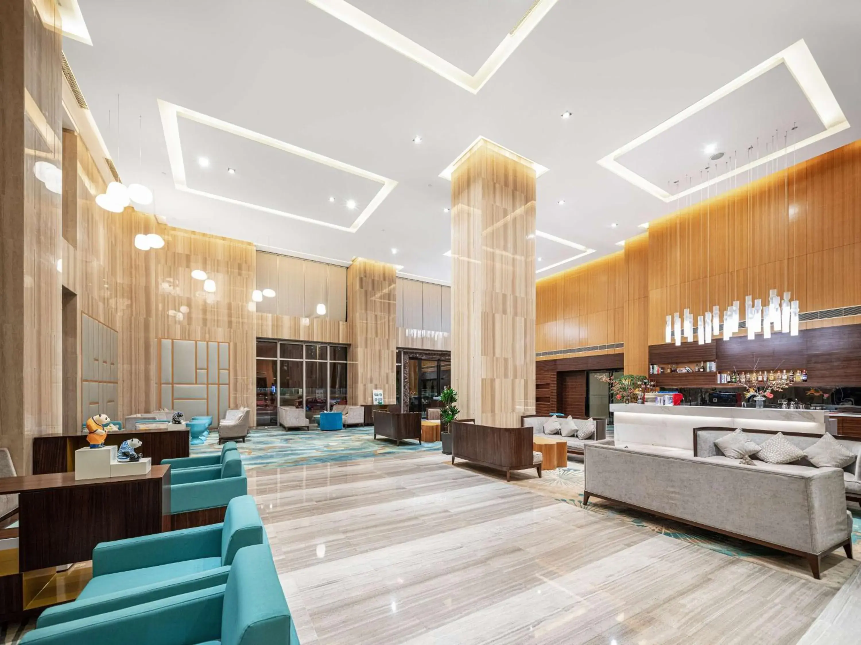 Lobby or reception in Hilton Garden Inn Chengdu Huayang