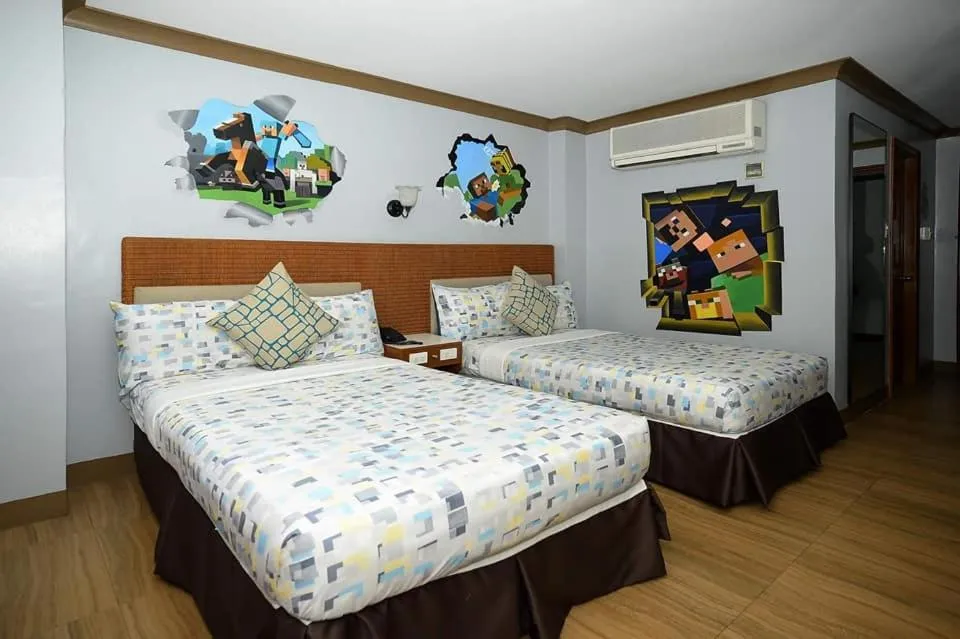 Bed in The Golden Pine Hotel