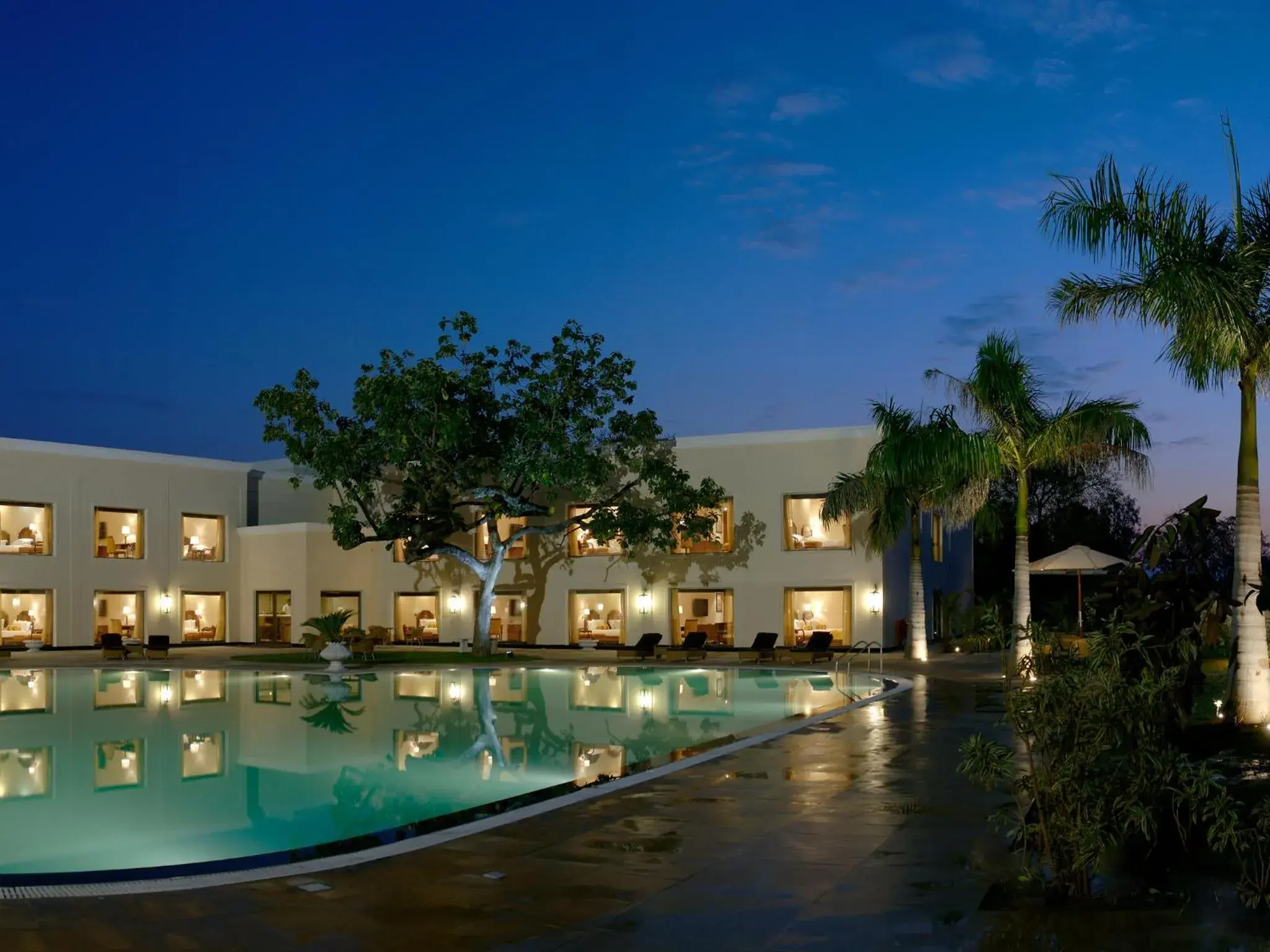 Swimming pool, Property Building in The Lalit Temple View Khajuraho