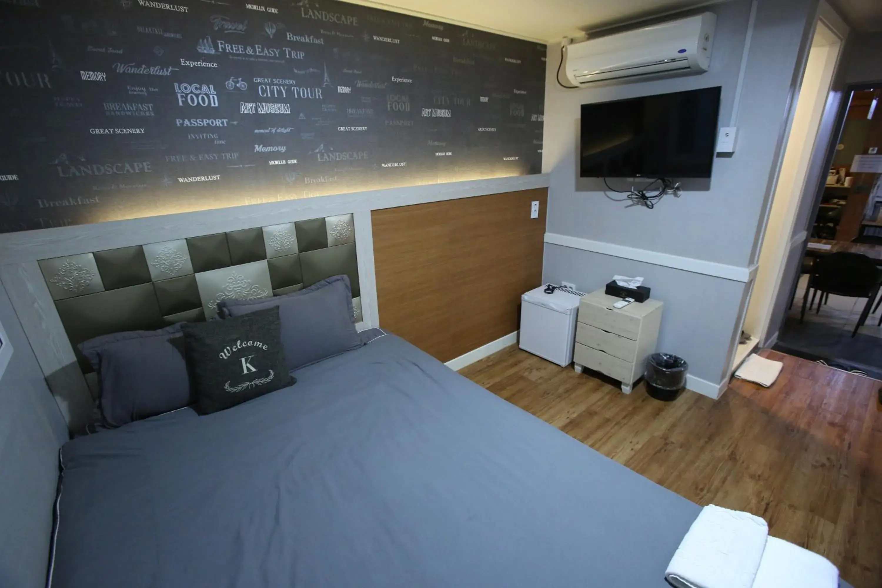 Bed in K Guesthouse Seomyeon