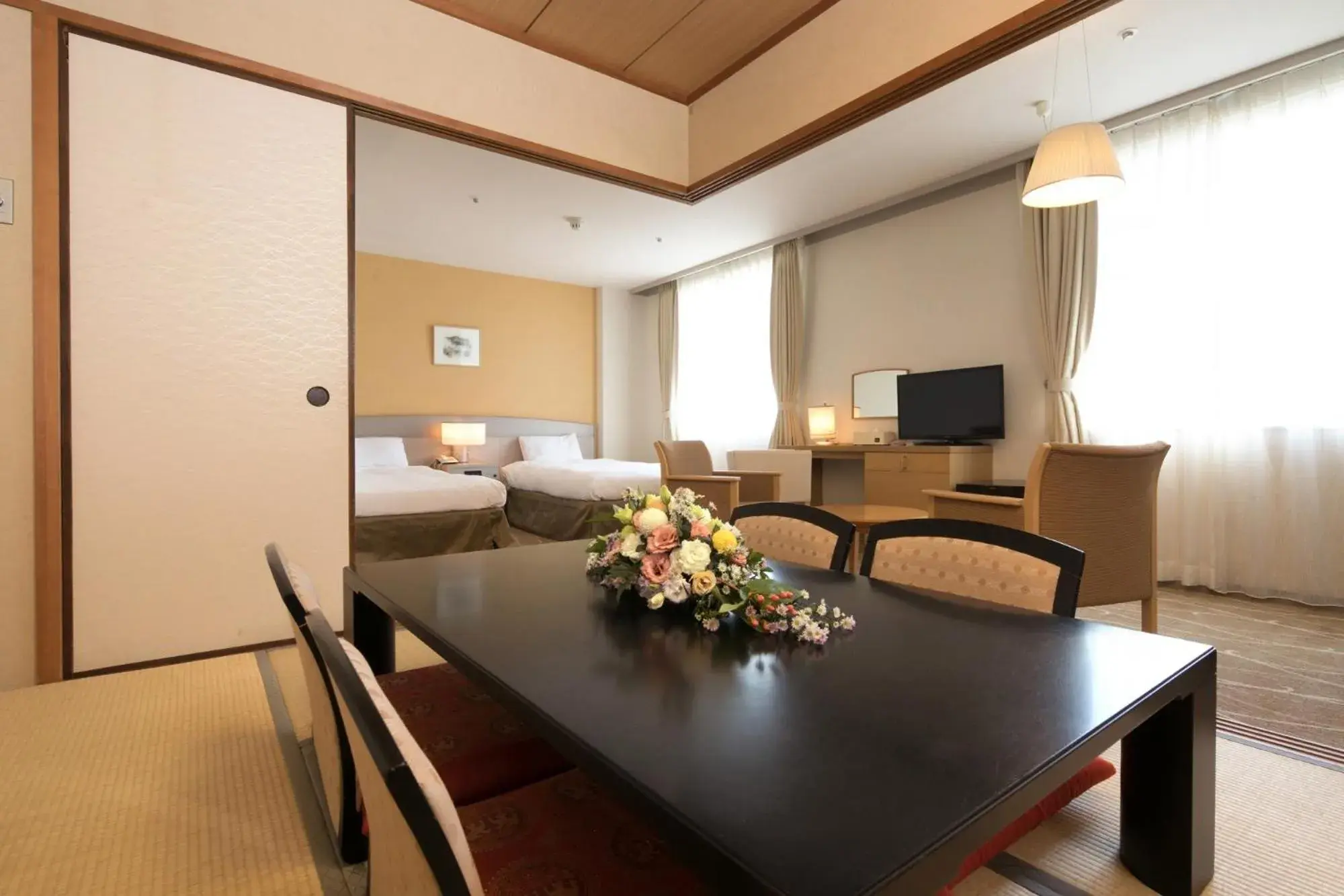 Living room, Dining Area in Hotel Awina Osaka