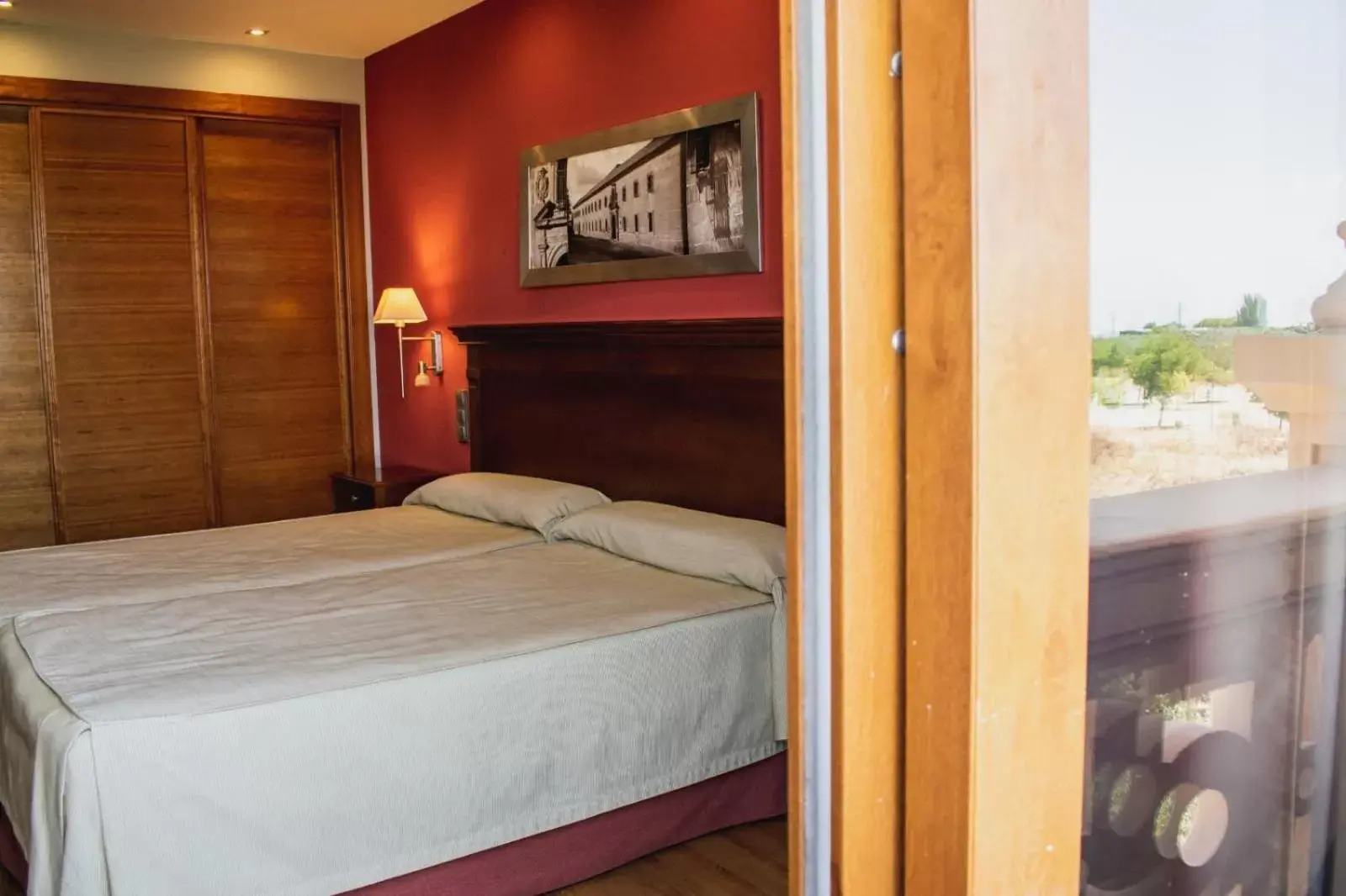 Bed in Hotel Campos de Baeza