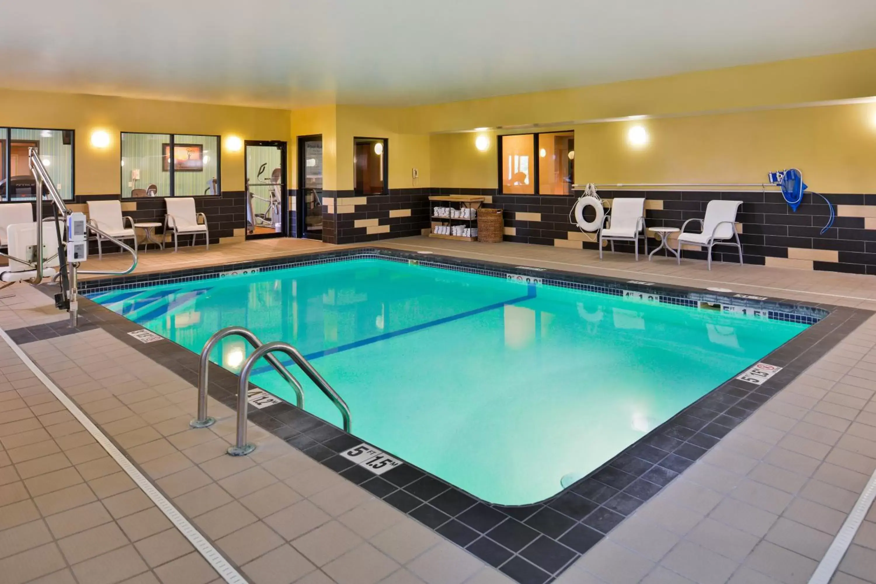 Swimming Pool in Holiday Inn Express Hotels & Suites Topeka West, an IHG Hotel