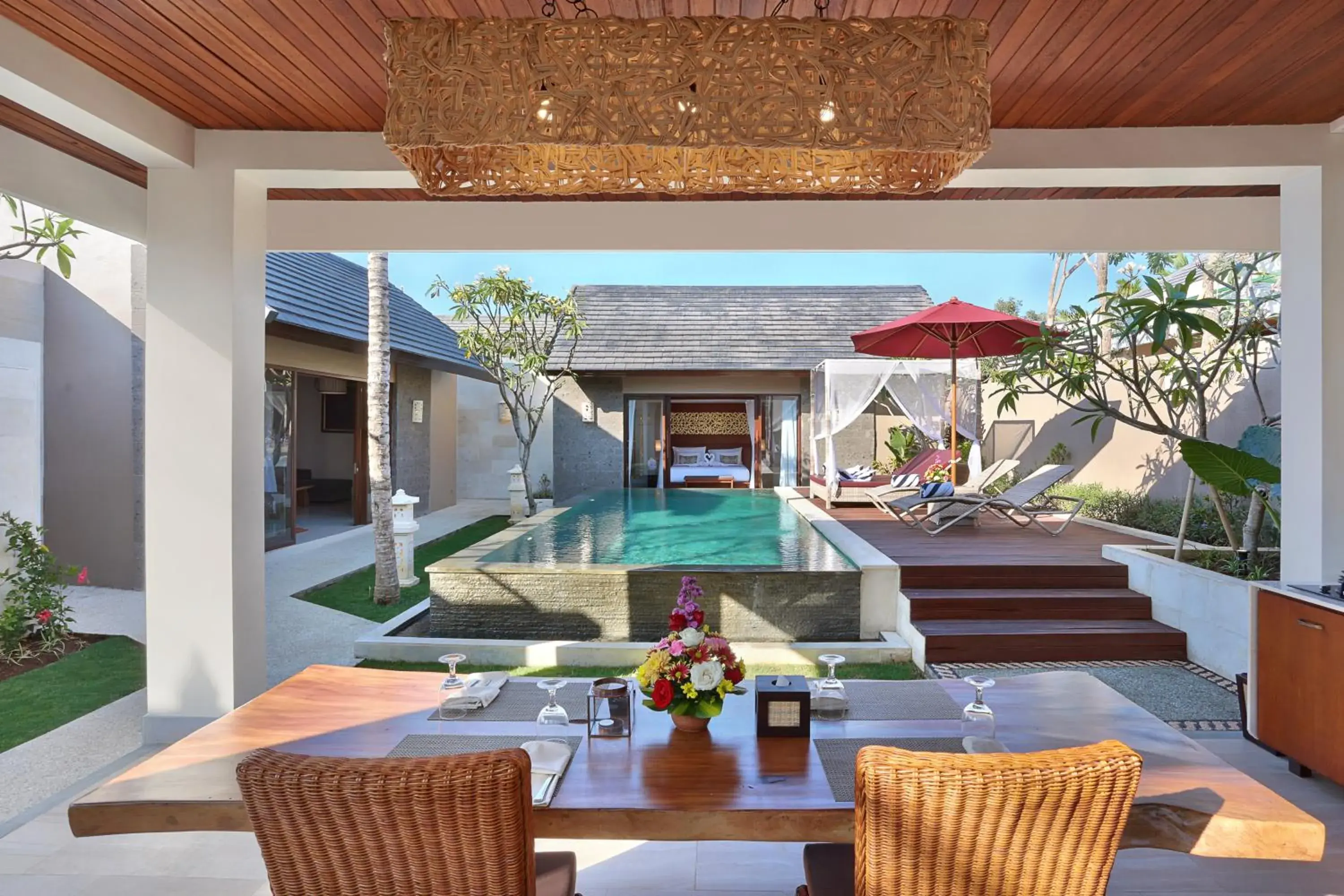 Pool view in Lumbini Luxury Villas and Spa Pool view in Lumbini Luxury Villas and Spa