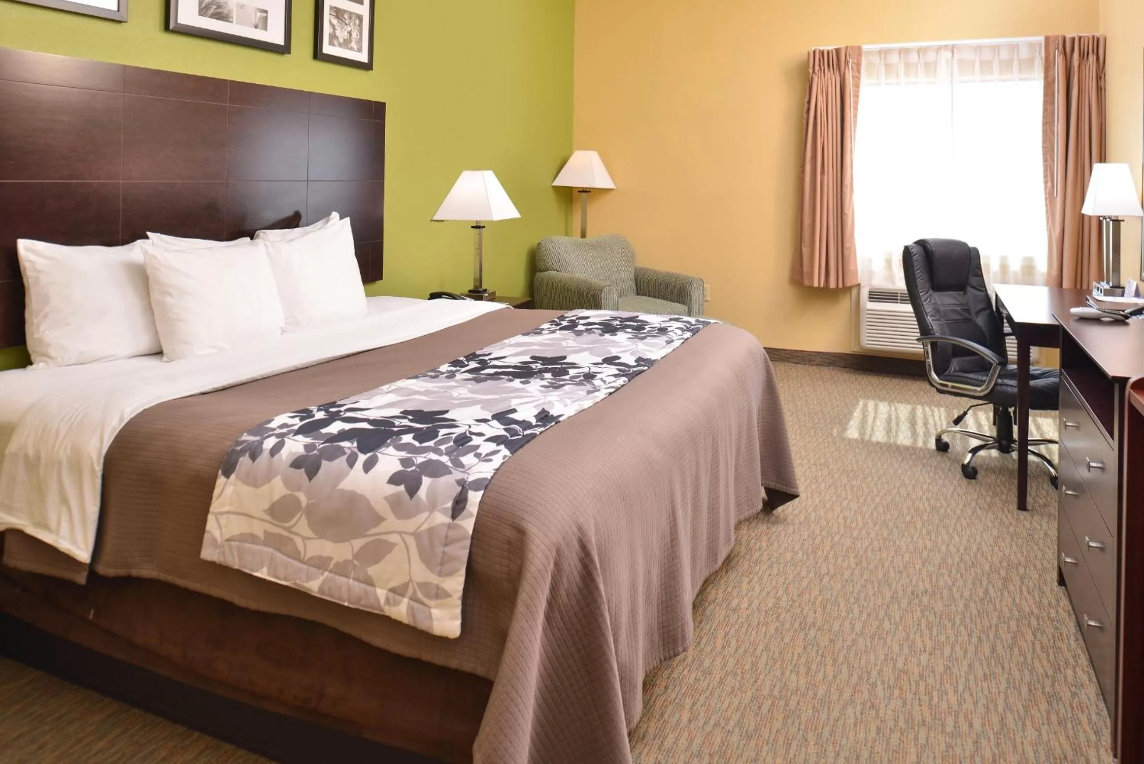 Bedroom, Bed in Sleep Inn and Suites Downtown Houston