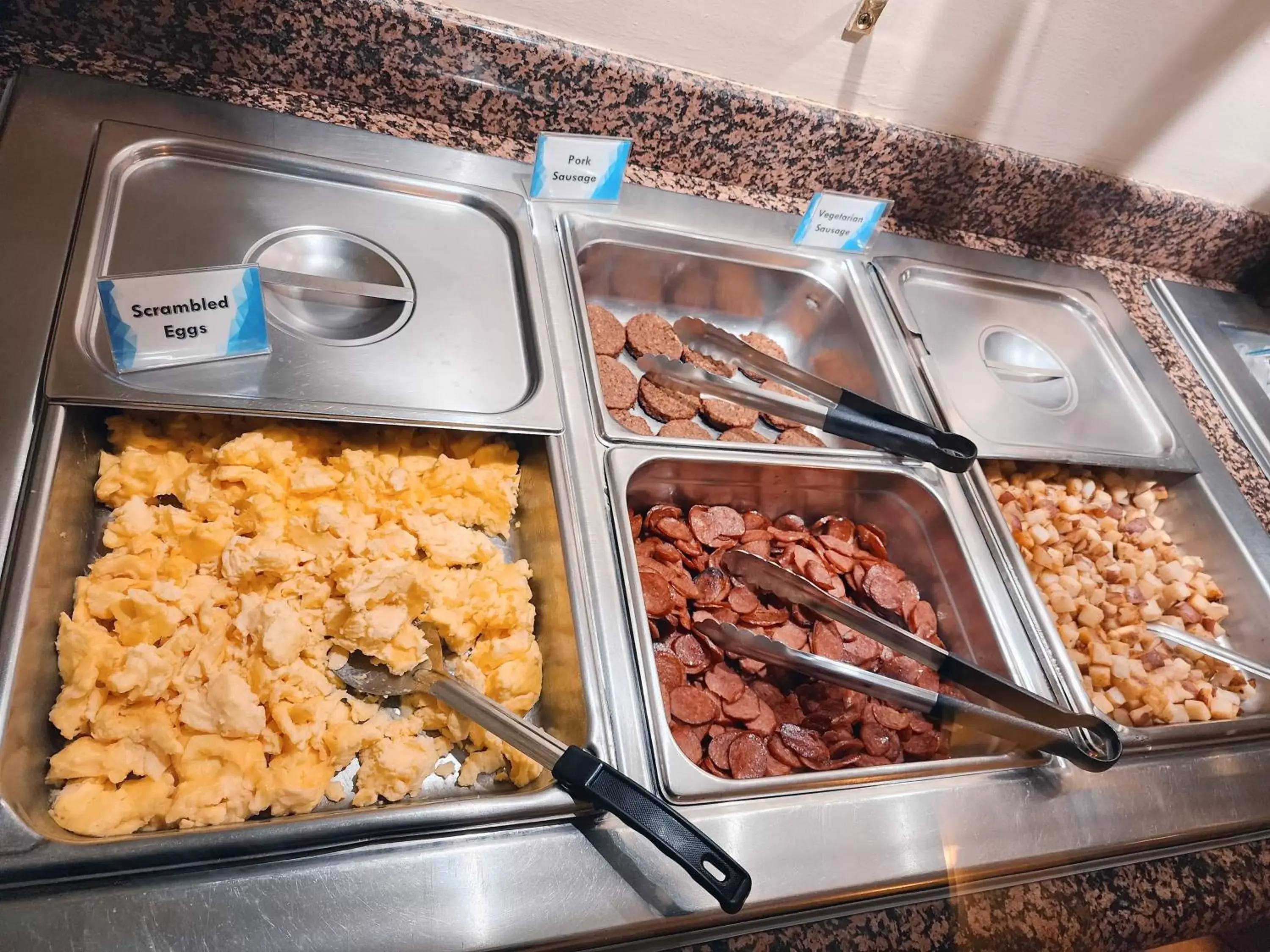 Buffet breakfast in Chase Suite Hotel Newark Fremont Buffet breakfast in Chase Suite Hotel Newark Fremont