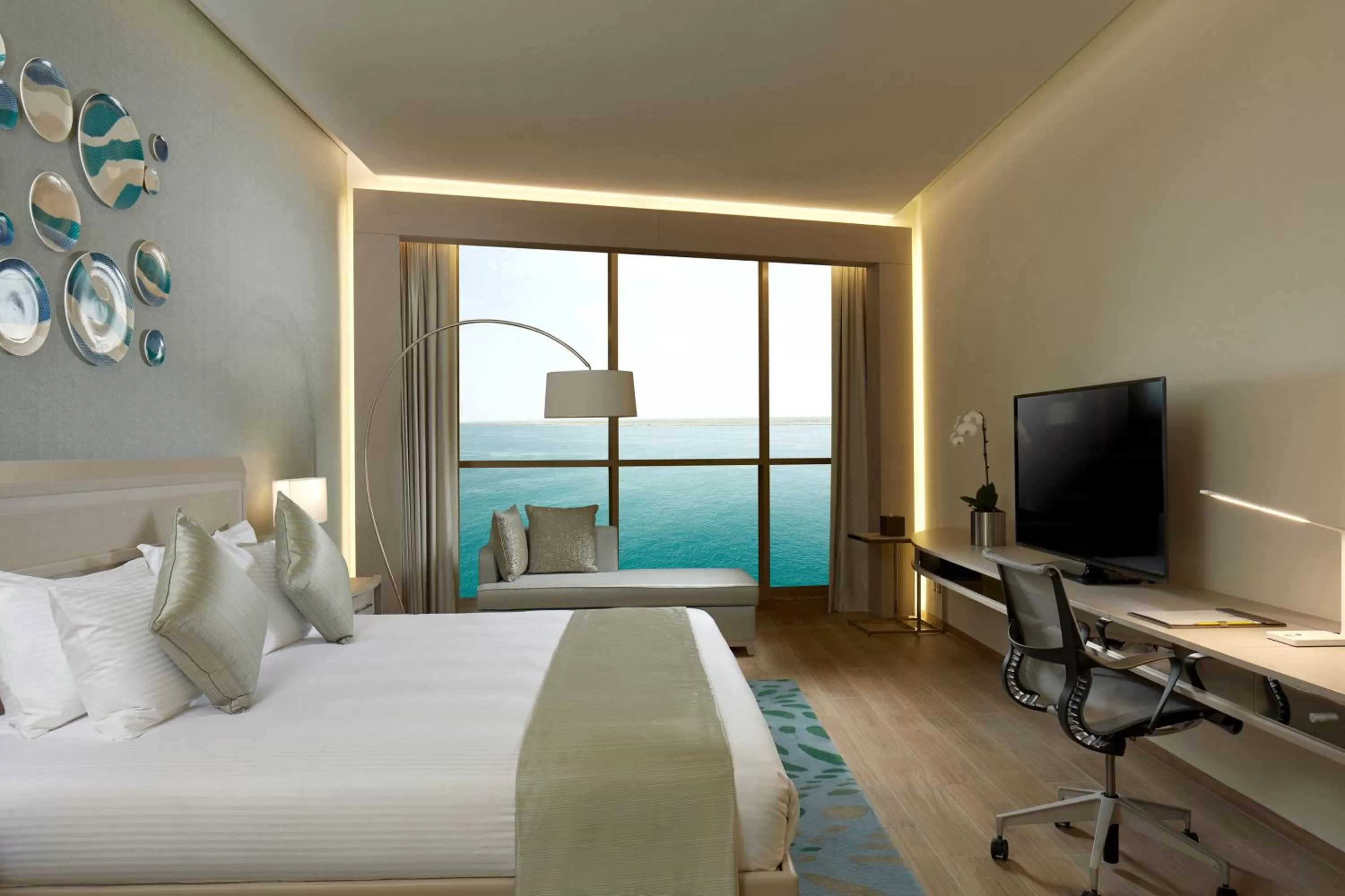 Sea view, Bed in Royal M Hotel Abu Dhabi by Gewan
