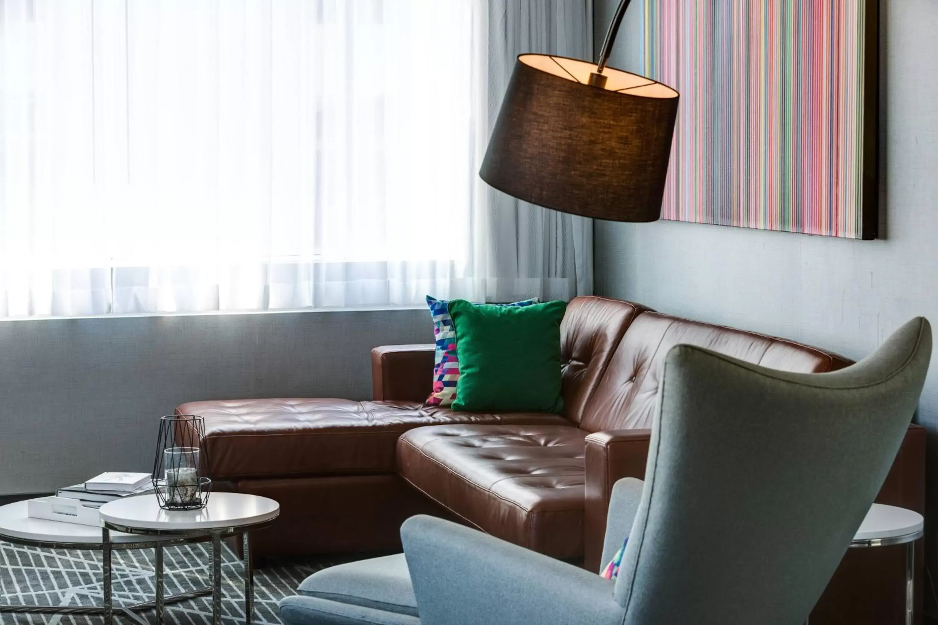 Bedroom, Seating Area in Renaissance Montreal Downtown Hotel