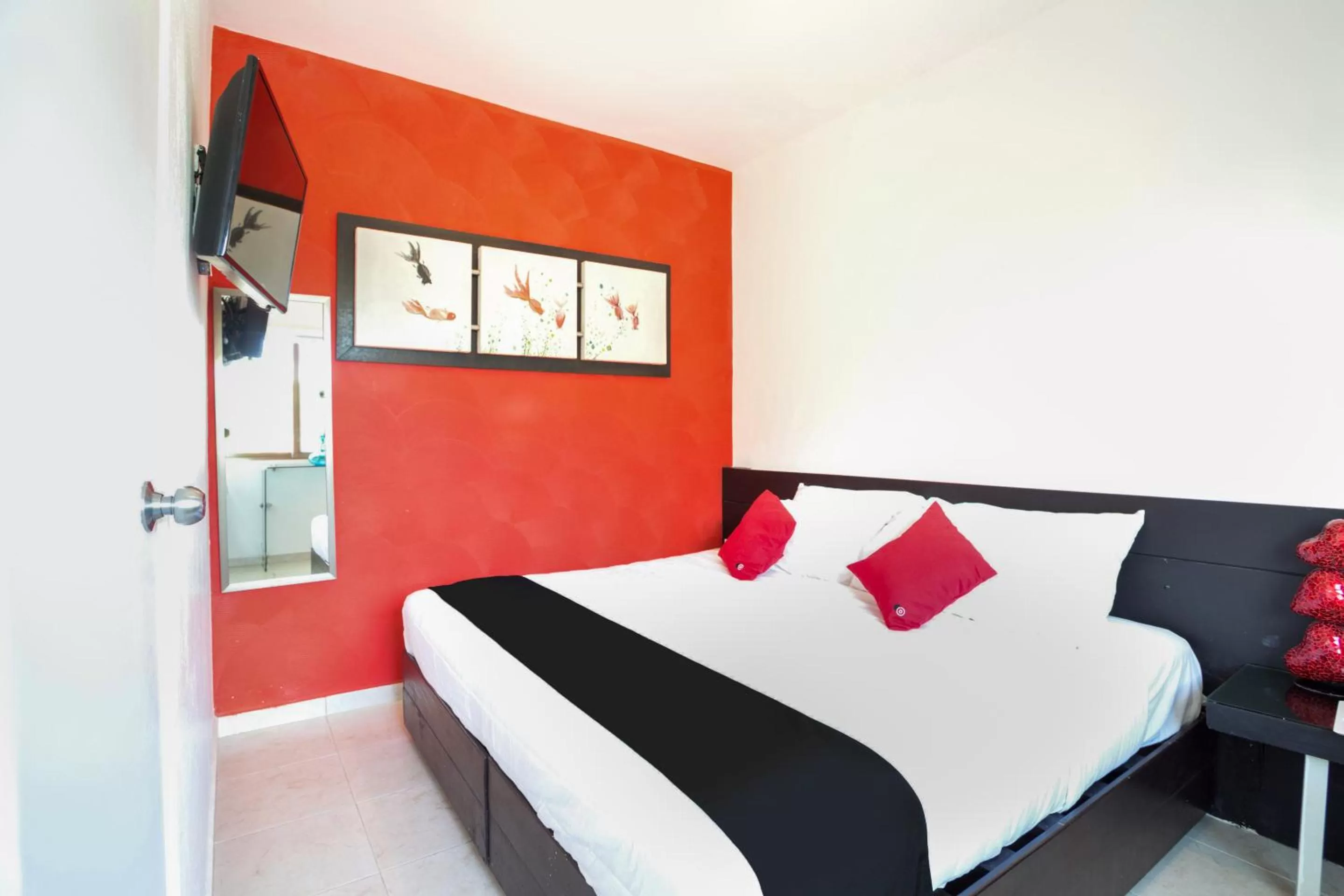 Patio, Bed in Quinta Santa Anita