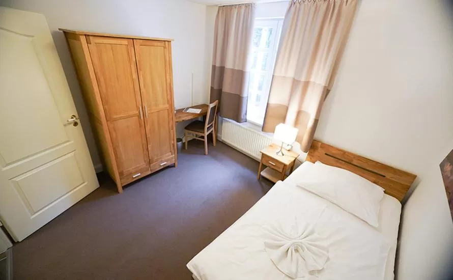 Decorative detail, Bed in Hotel Waldhalle