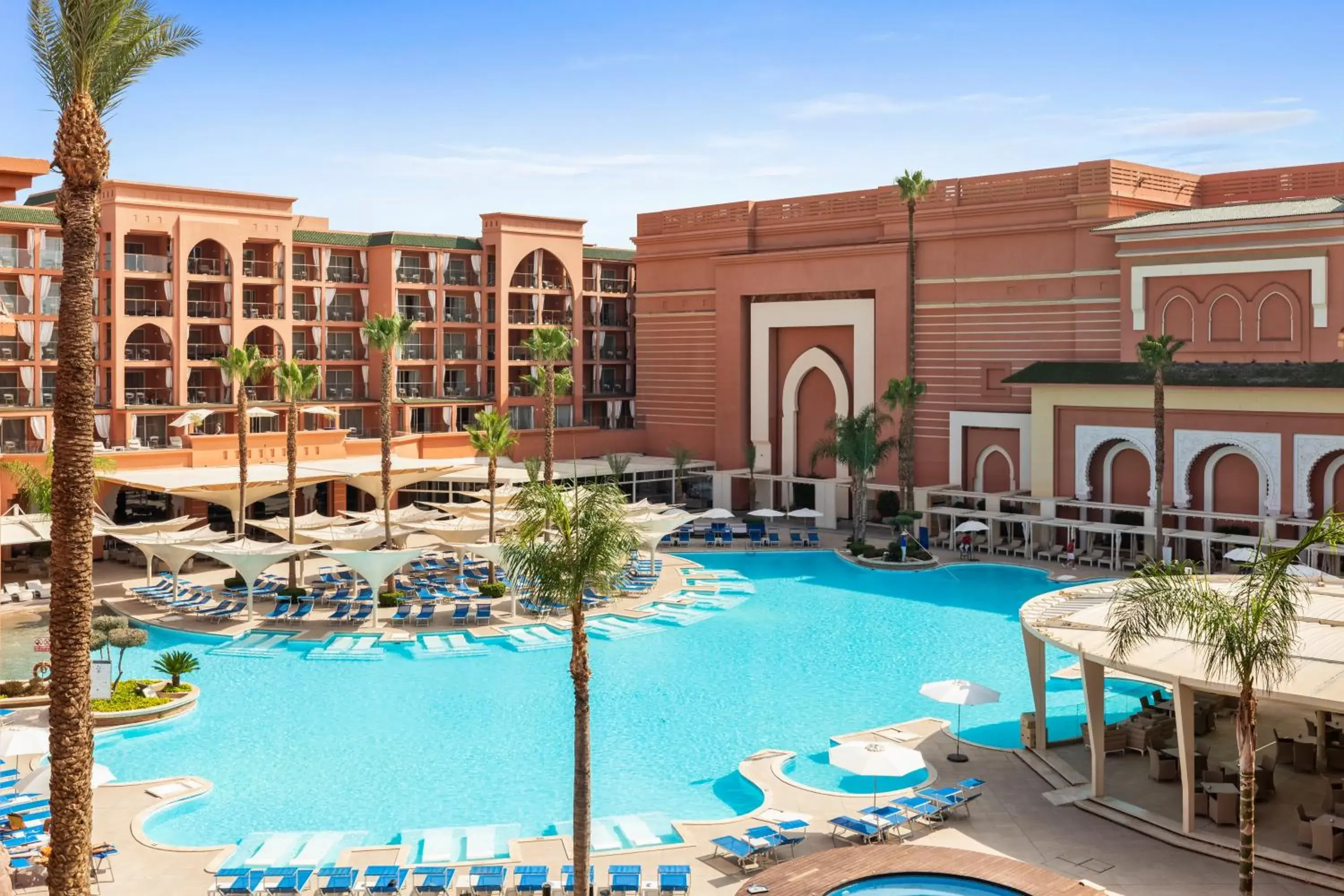 Swimming pool, Property Building in Savoy Le Grand Hotel Marrakech