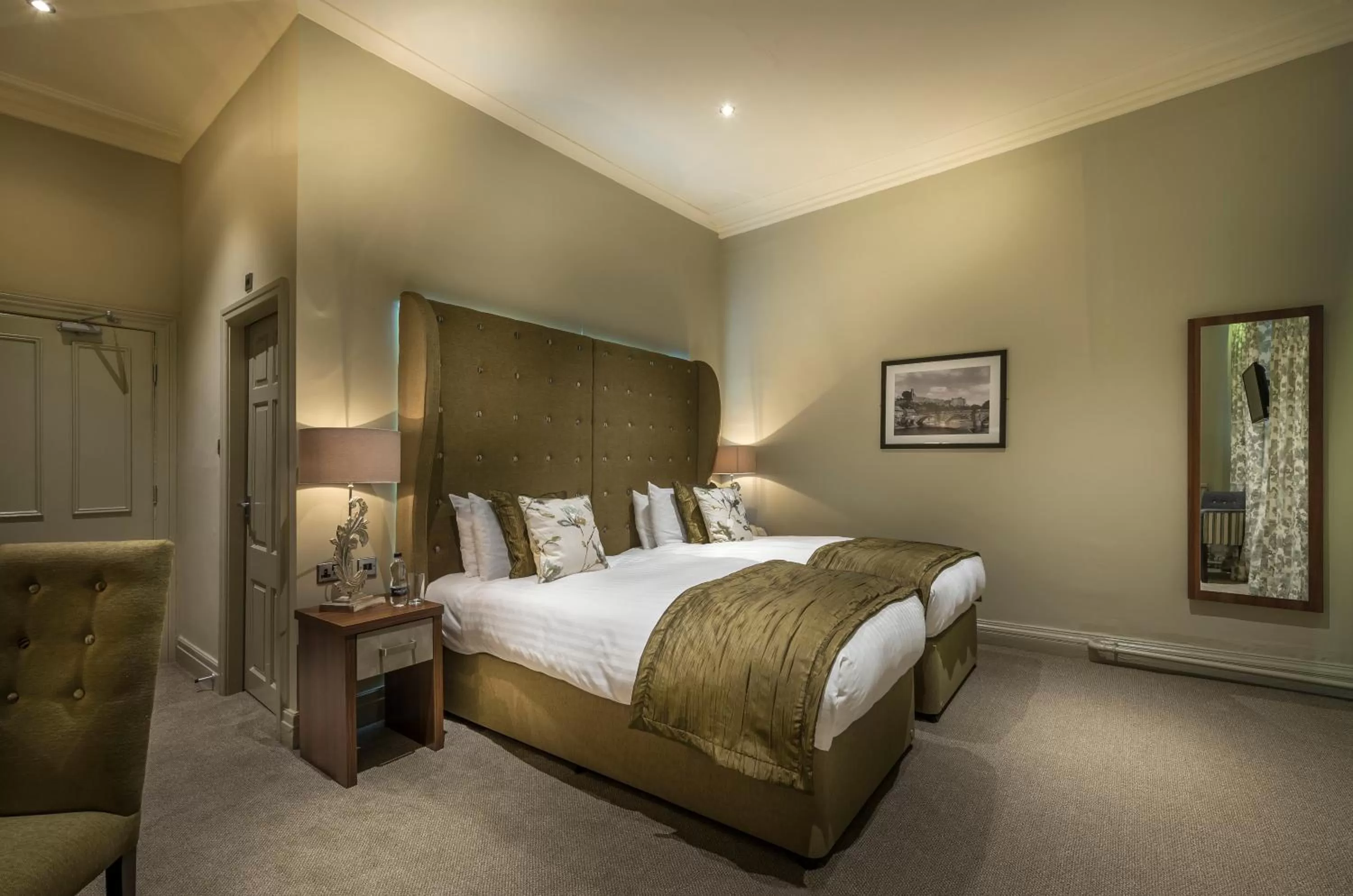 Bedroom, Bed in The Kings Head Hotel, Richmond, North Yorkshire - The Coaching Inn Group