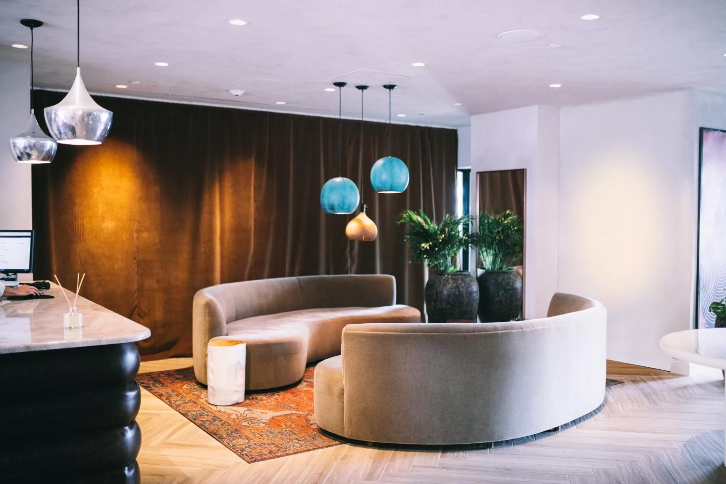 Seating area in CODA Williamsburg