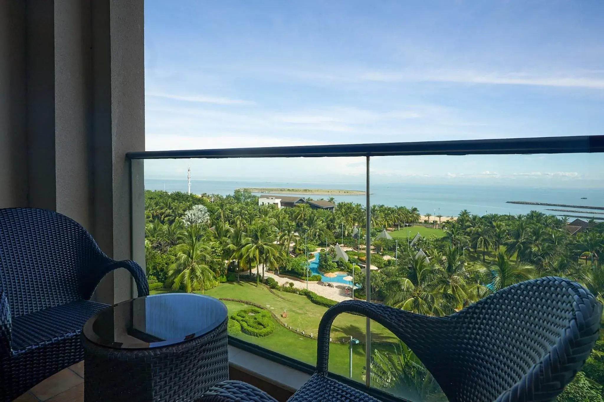 Balcony/Terrace in Grand Hotel Haikou (soon to be Fairmont Haikou)