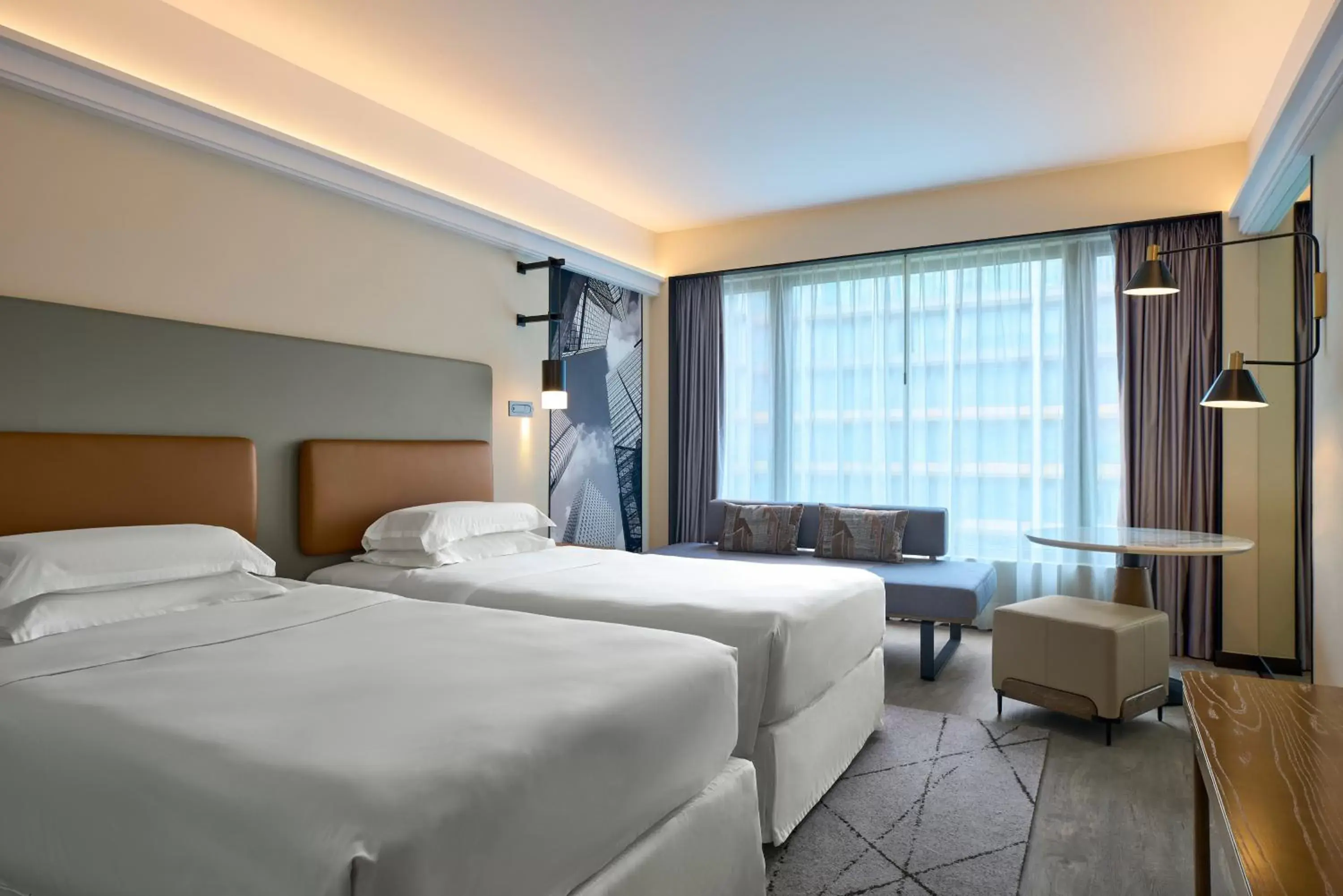 Bed in Sheraton Hong Kong Hotel & Towers