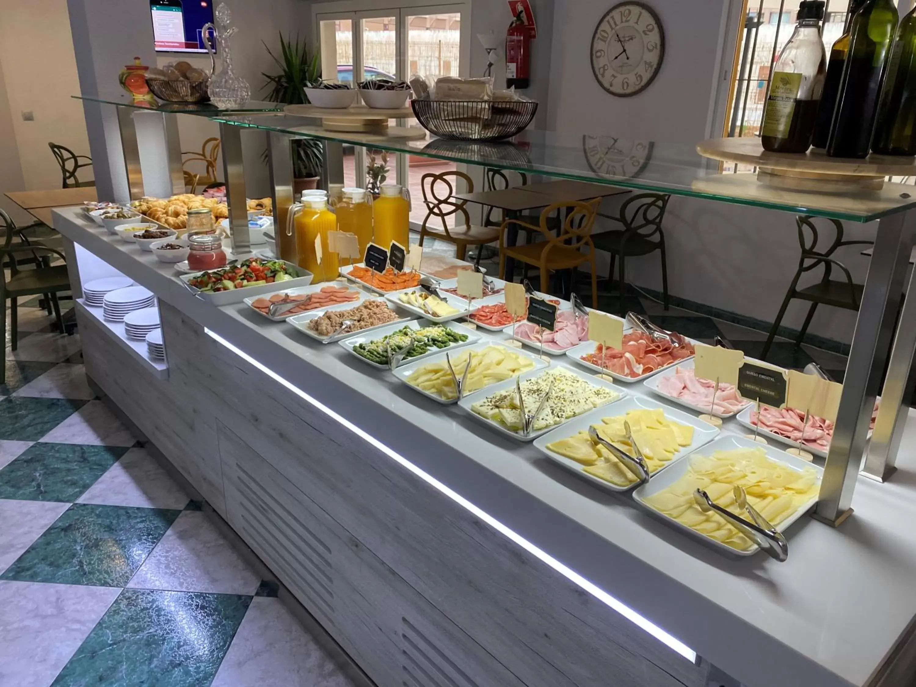 Buffet breakfast, Food in Hotel Agur