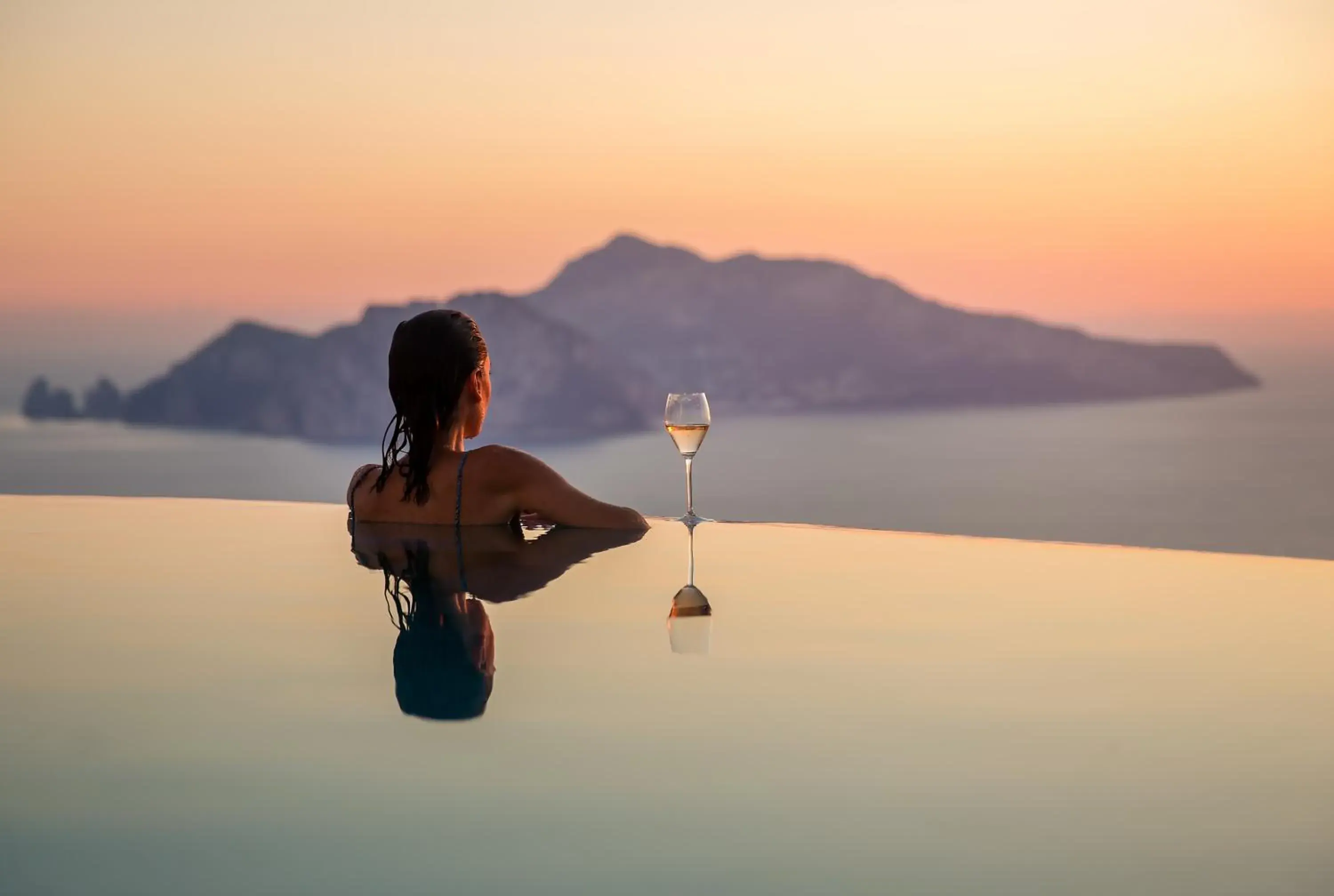 Swimming pool in Relais Blu