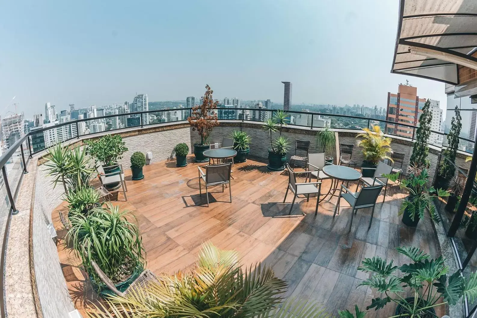 City view, Balcony/Terrace in Golden Tower Pinheiros by Fênix Hotéis