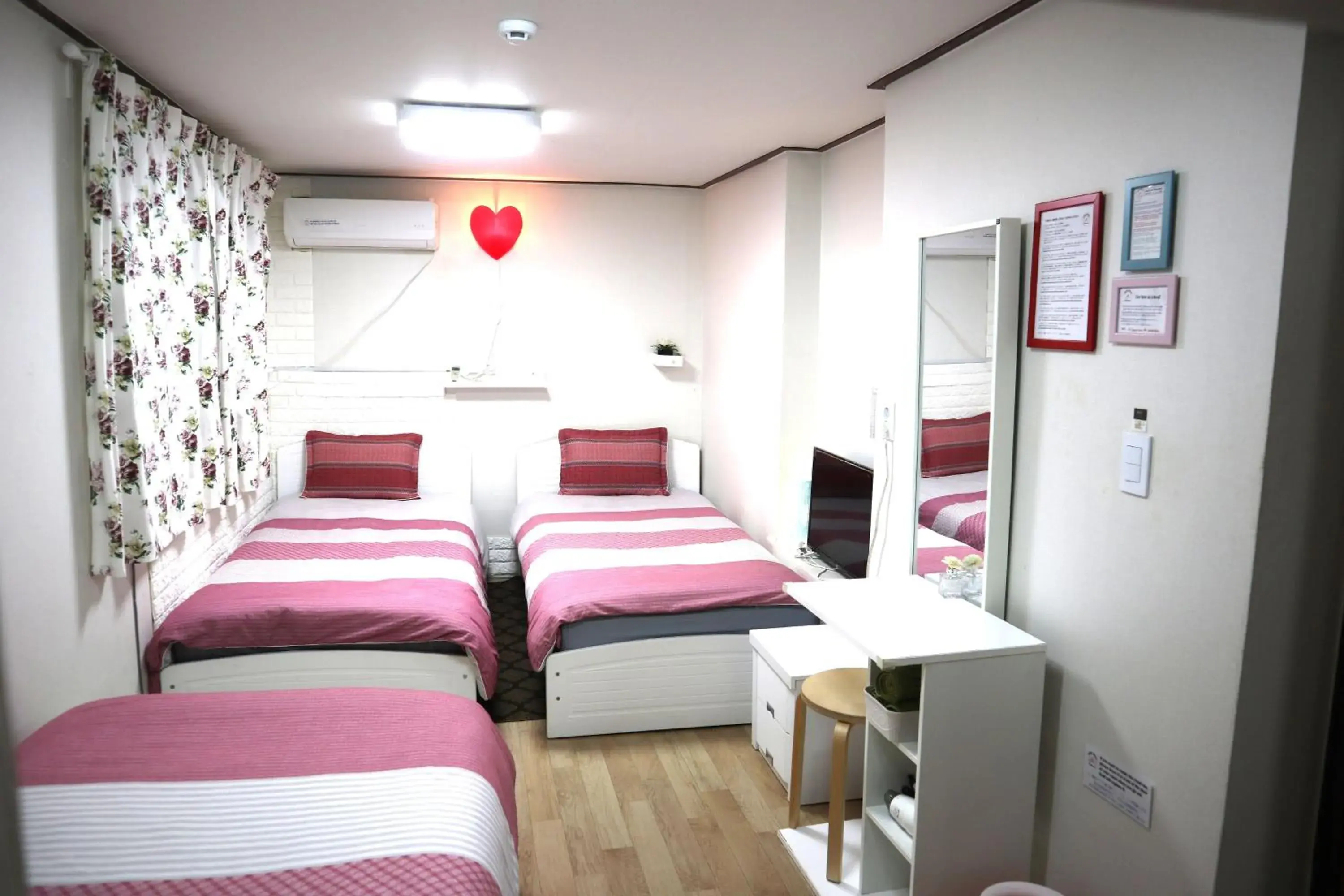 Bed in Jeong House Hongdae