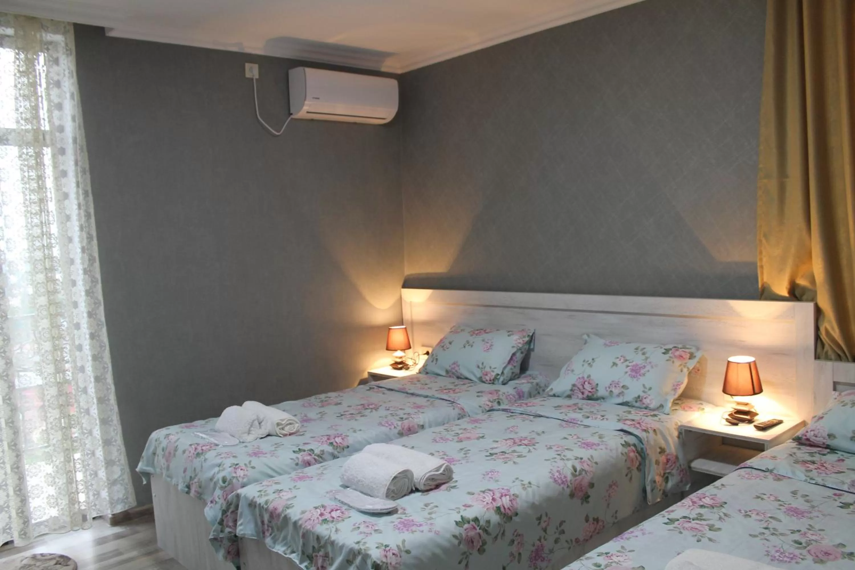 Bed in Hotel Tskhumi