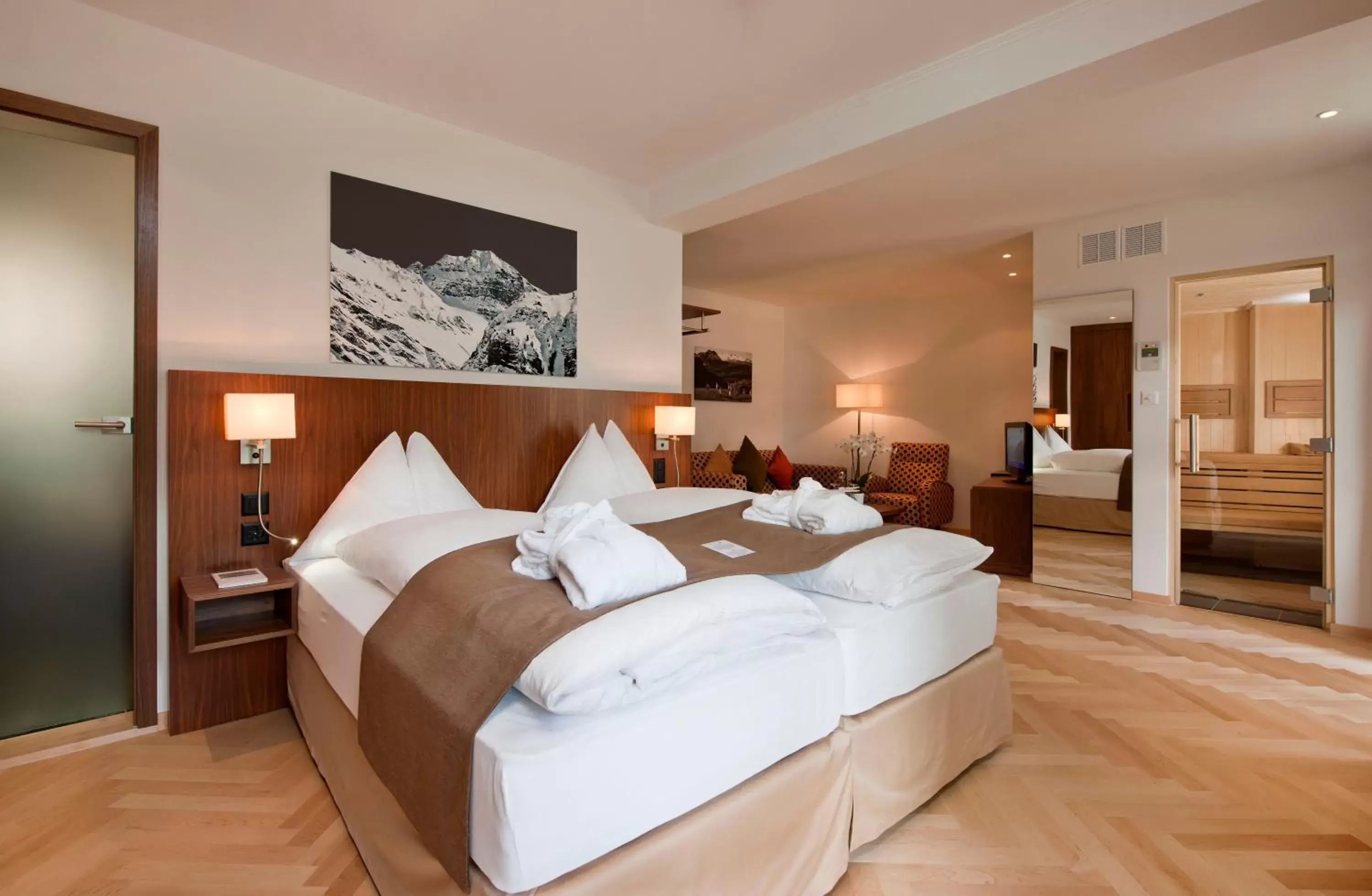 Bed in Waldhotel & SPA Davos - for body & soul