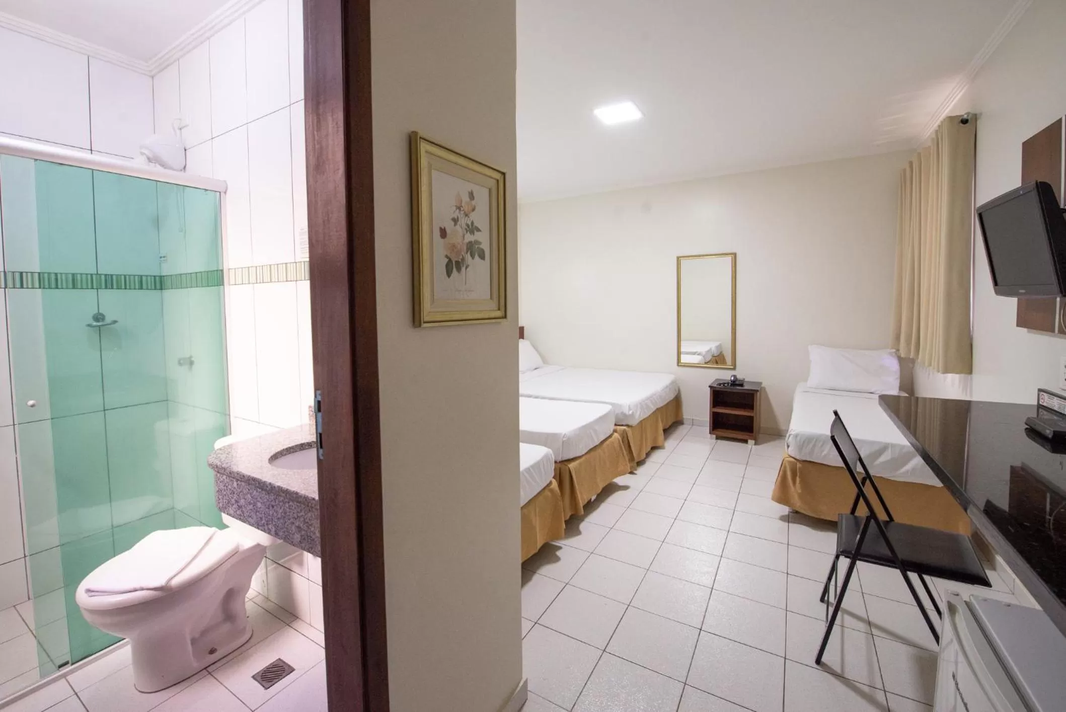 Bed in Araucaria Hotel Business - Maringá