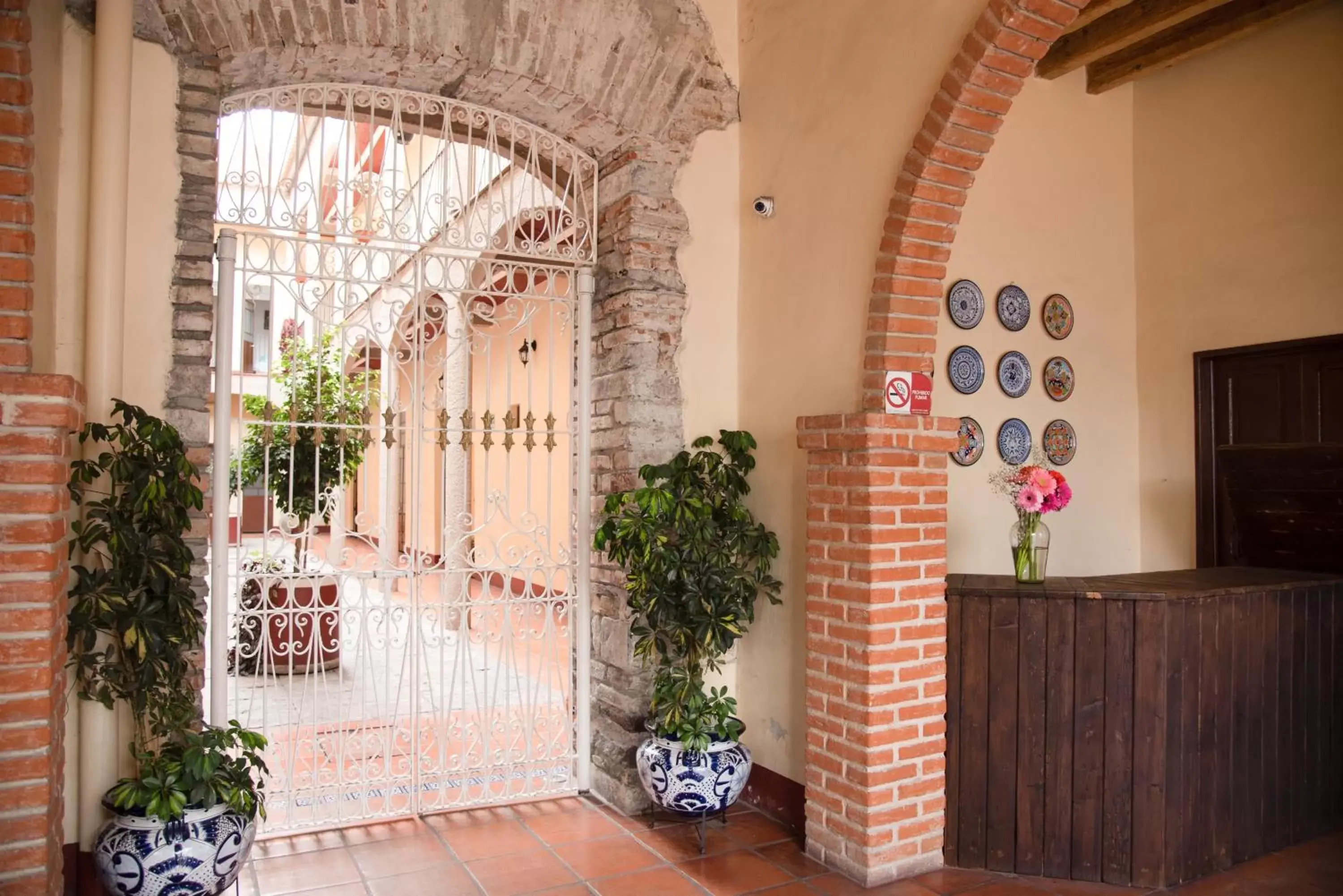 Lobby or reception in Hotel Rincón Poblano