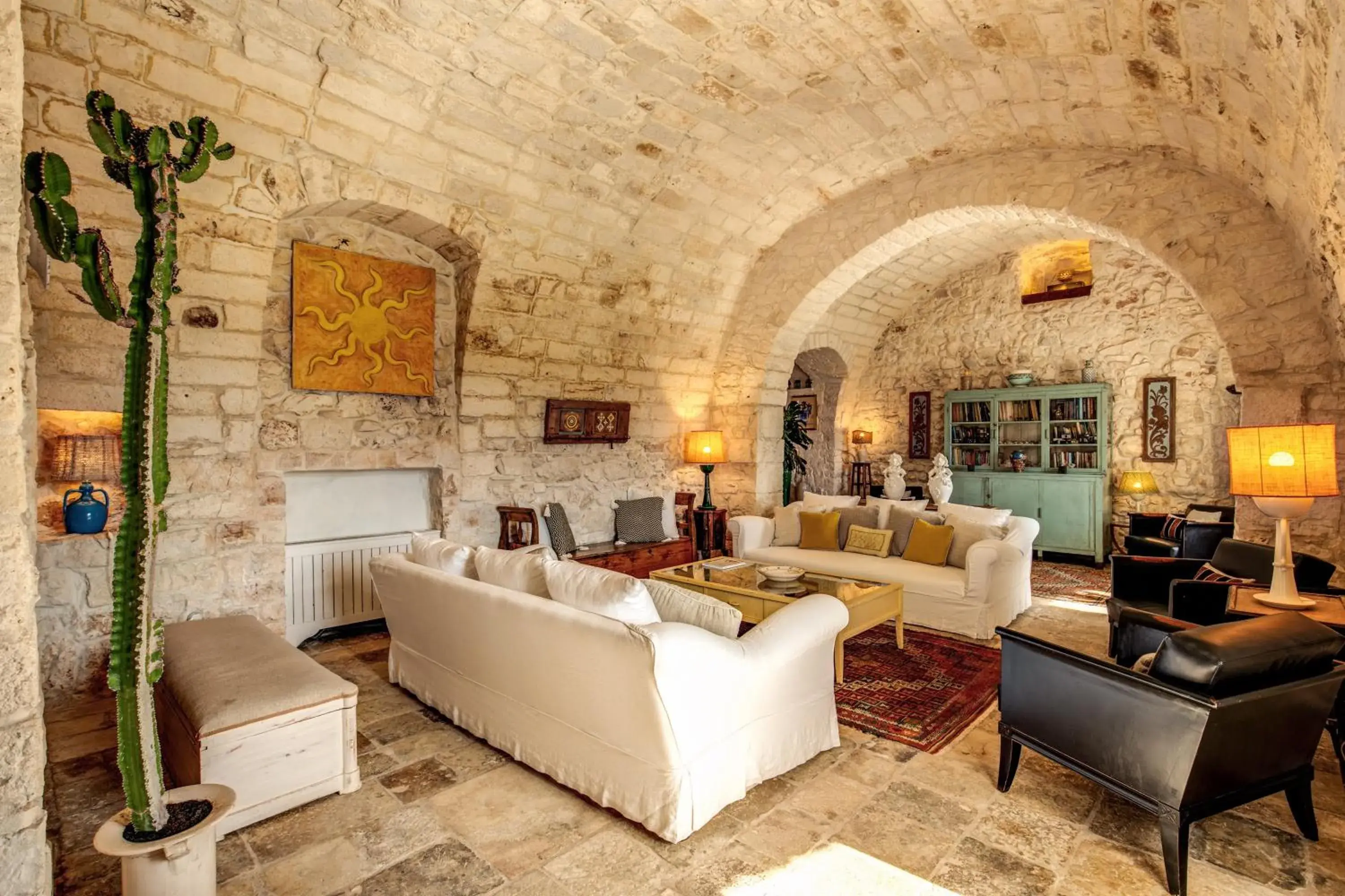 Living room, Seating Area in Masseria Cervarolo