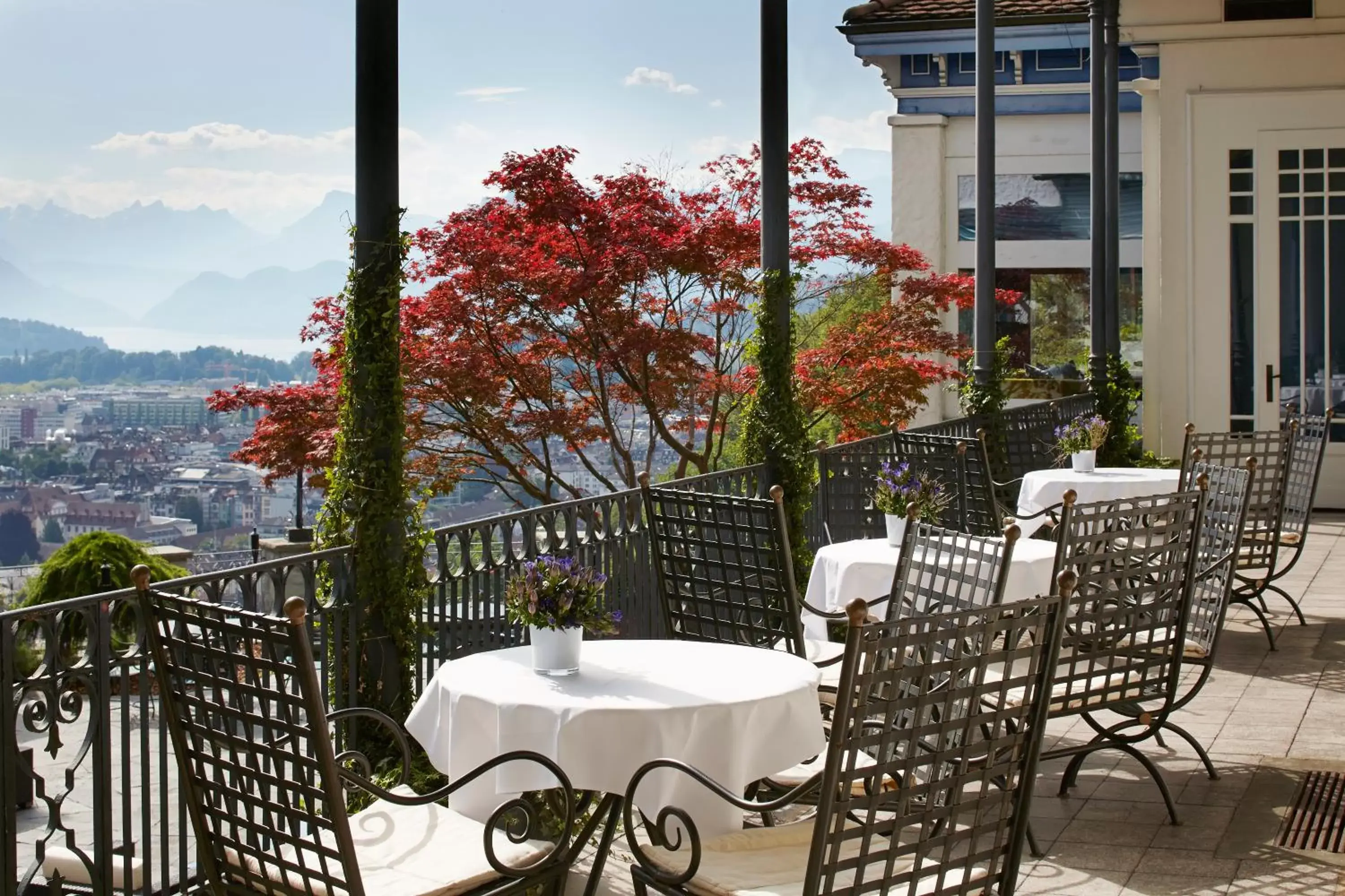 Balcony/Terrace in Château Gütsch