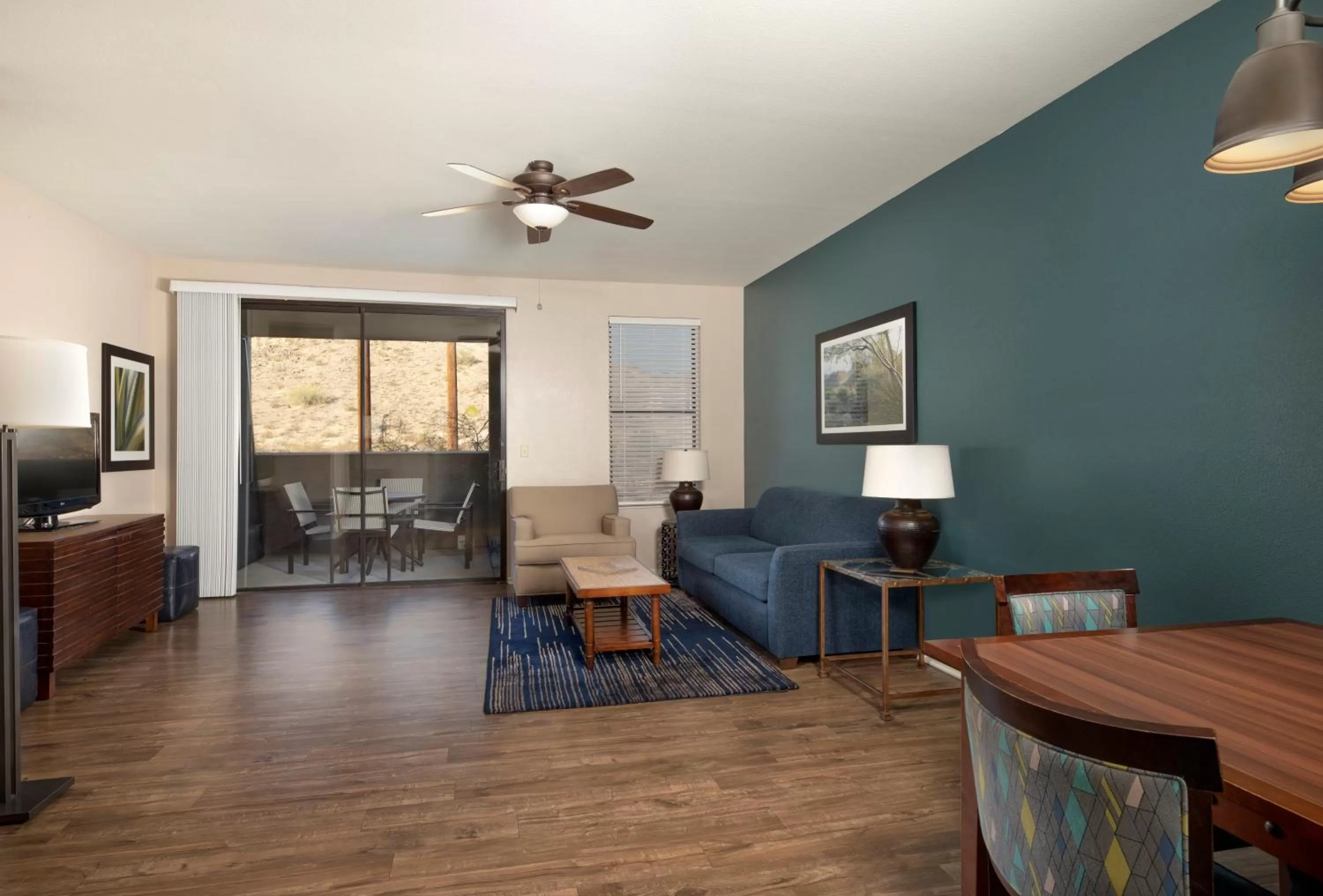 Living room in Raintree at Phoenix South Mountain Preserve