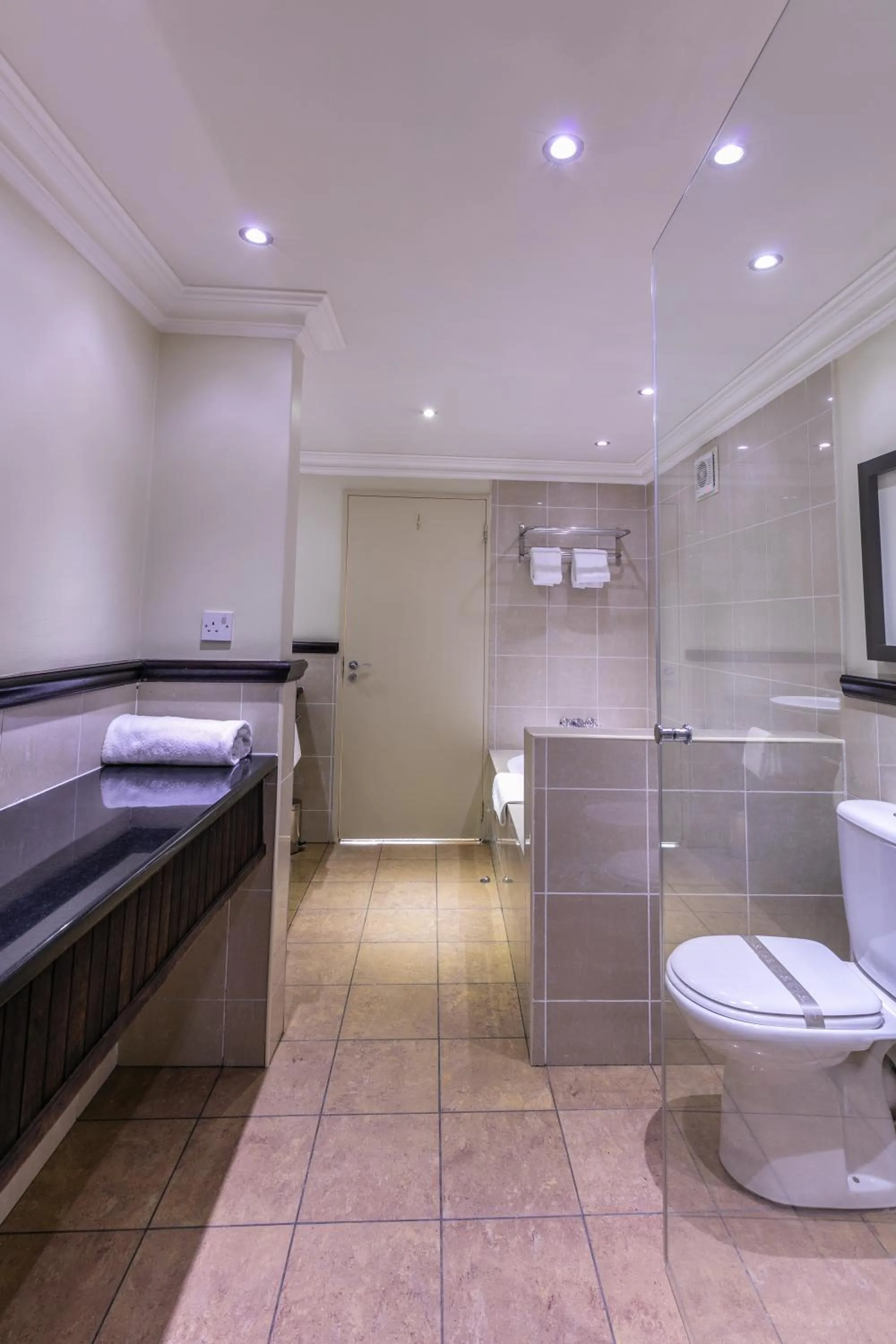 Toilet in Cresta President Hotel