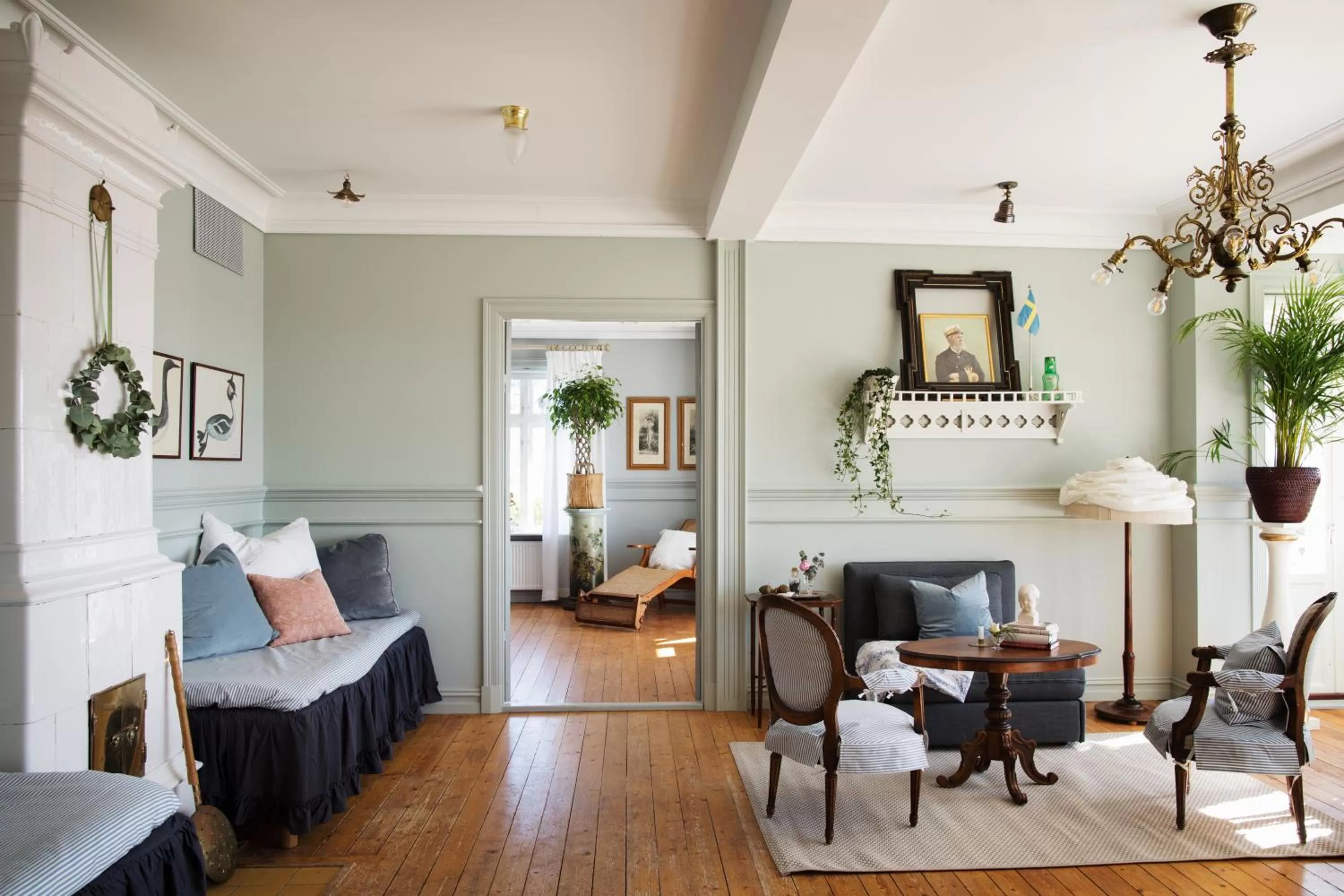 Living room in Strandflickornas Annex Gula Villan