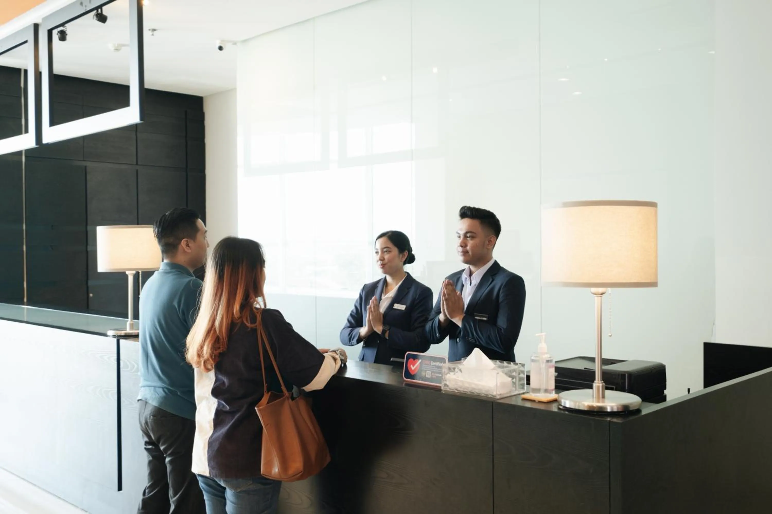 Lobby or reception in Luminor Hotel Metro Indah Bandung - Free Breakfast - Free Exclusive Gym - Free Aesthetic Afternoon Tea or Coffee