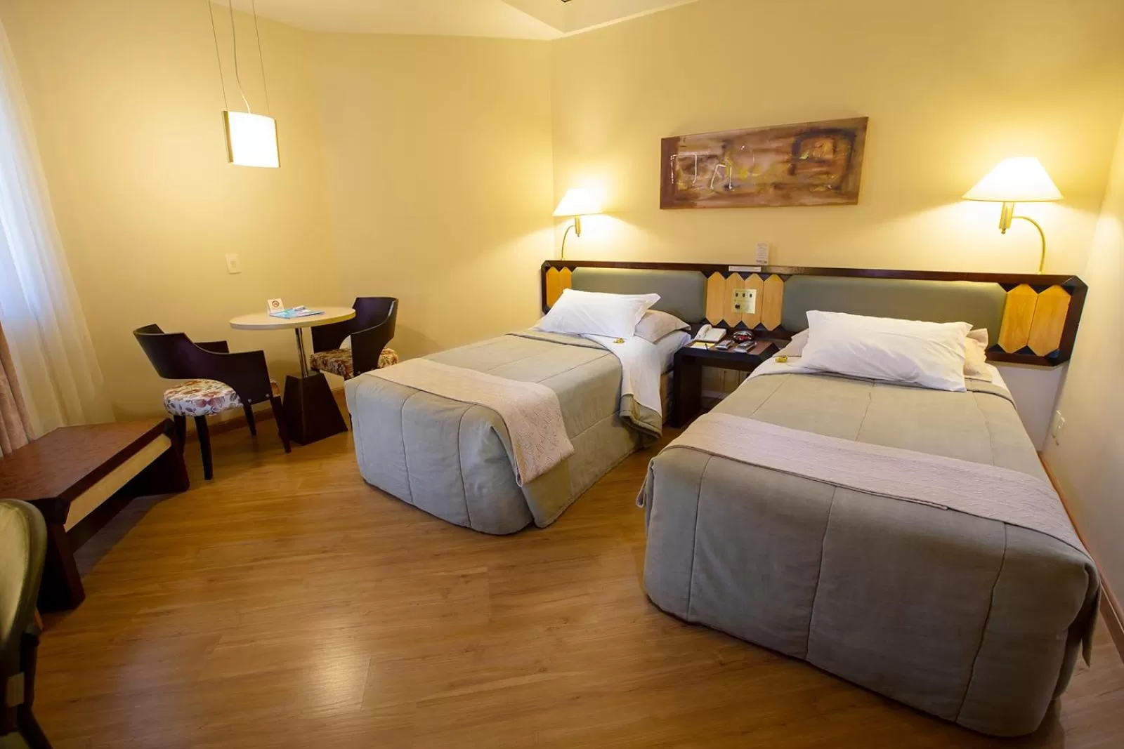 Bed in Golden Tower Pinheiros by Fênix Hotéis