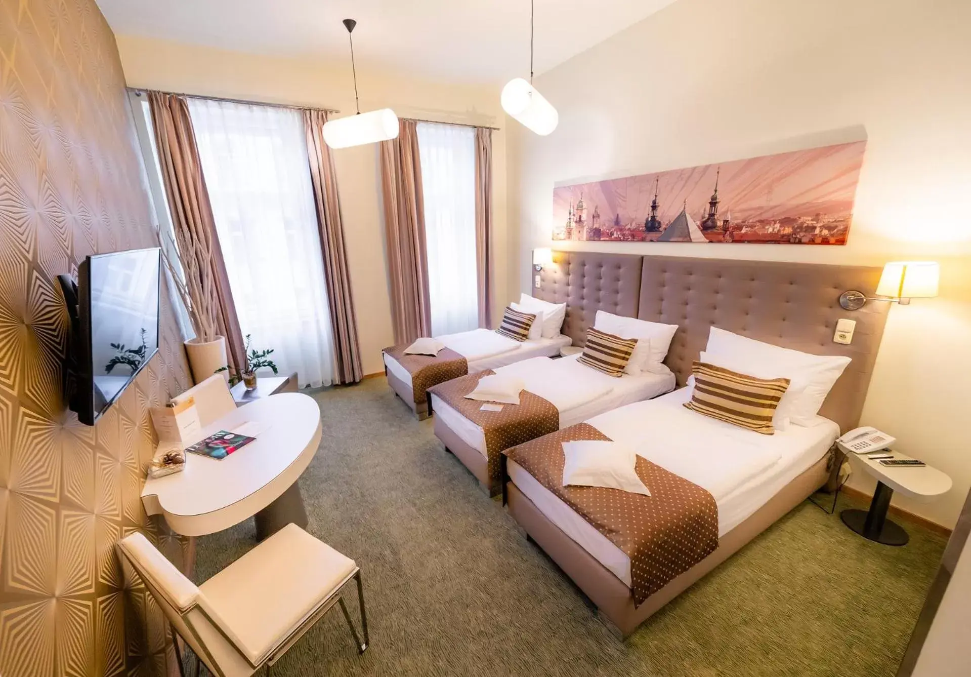 Bedroom, Bed in Grandium Hotel Prague