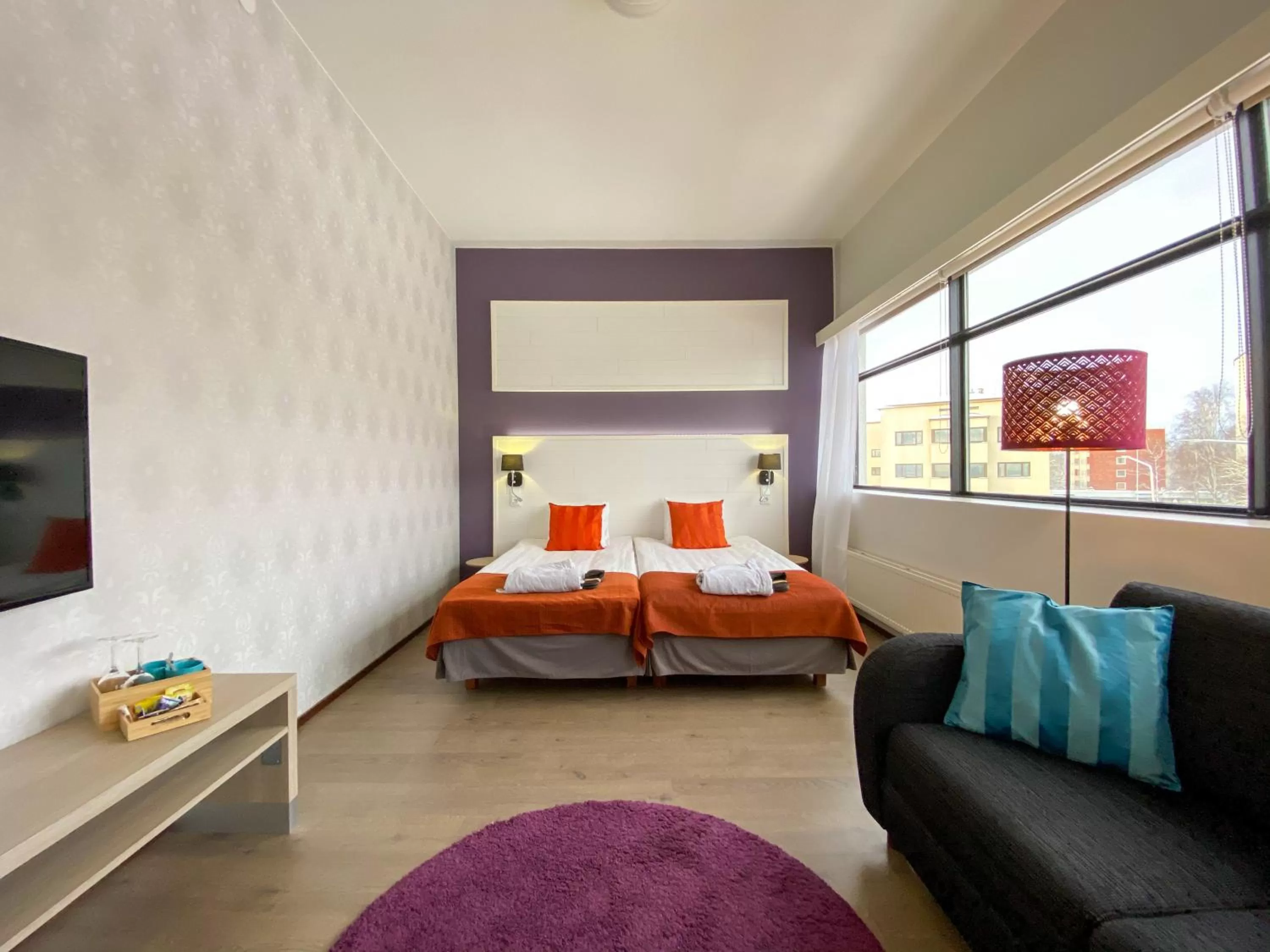 Photo of the whole room, Bed in Hotel Fabrik Forssa